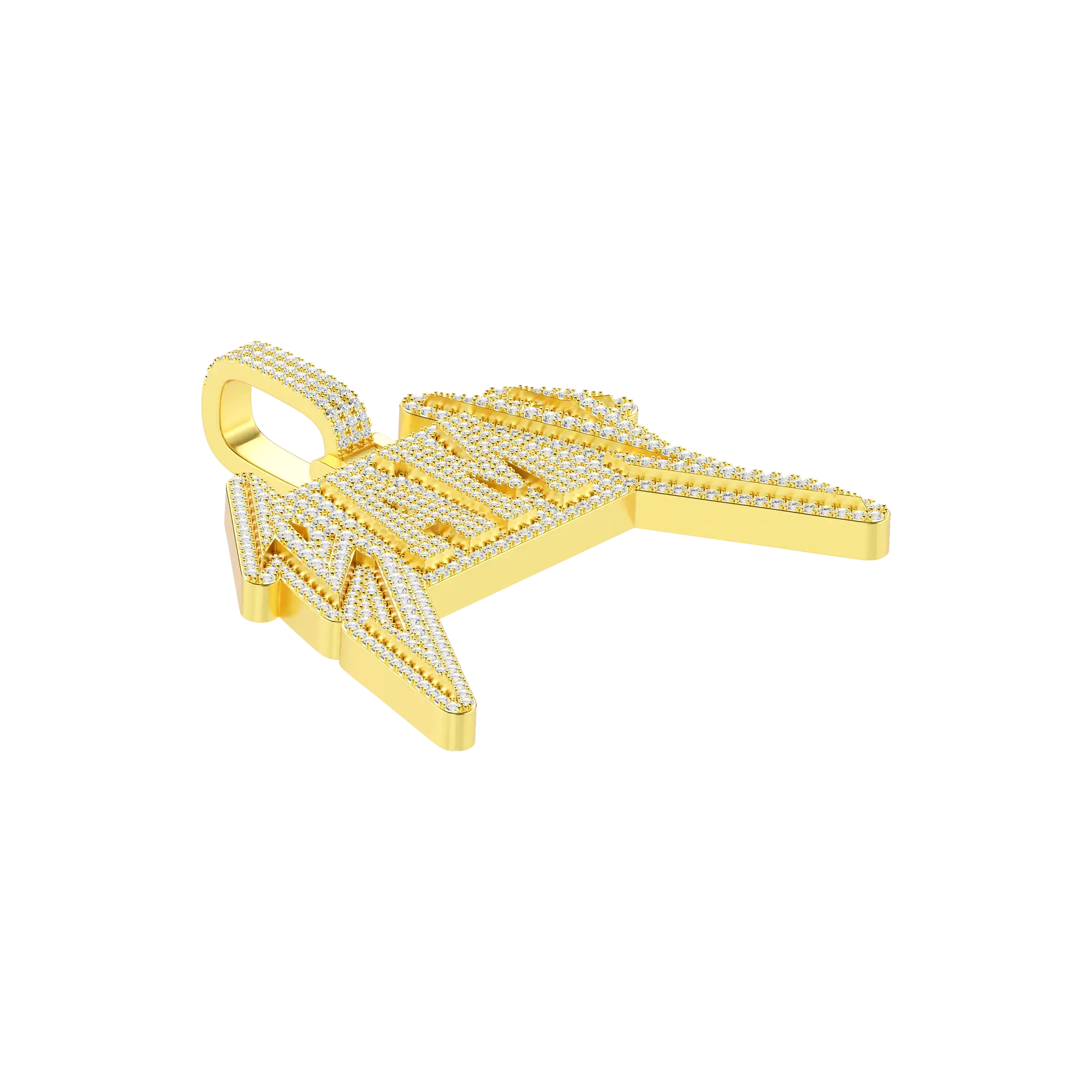 Custom Lightning Font Pendant - Image 3