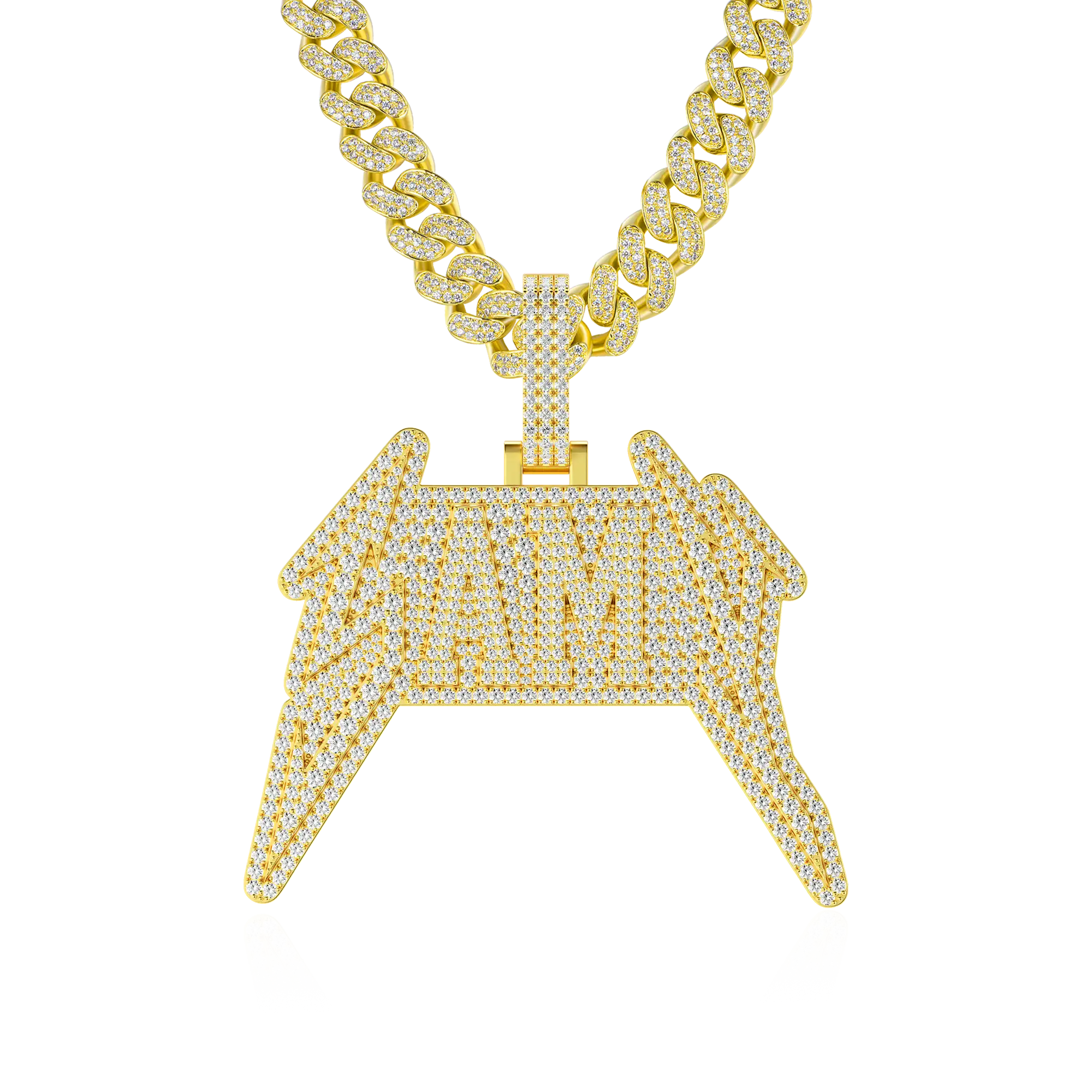 Custom Lightning Font Pendant - Image 4