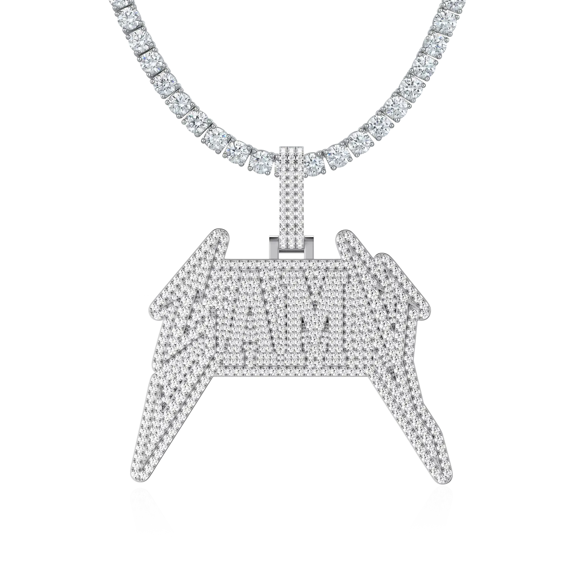 Custom Lightning Font Pendant - Image 7