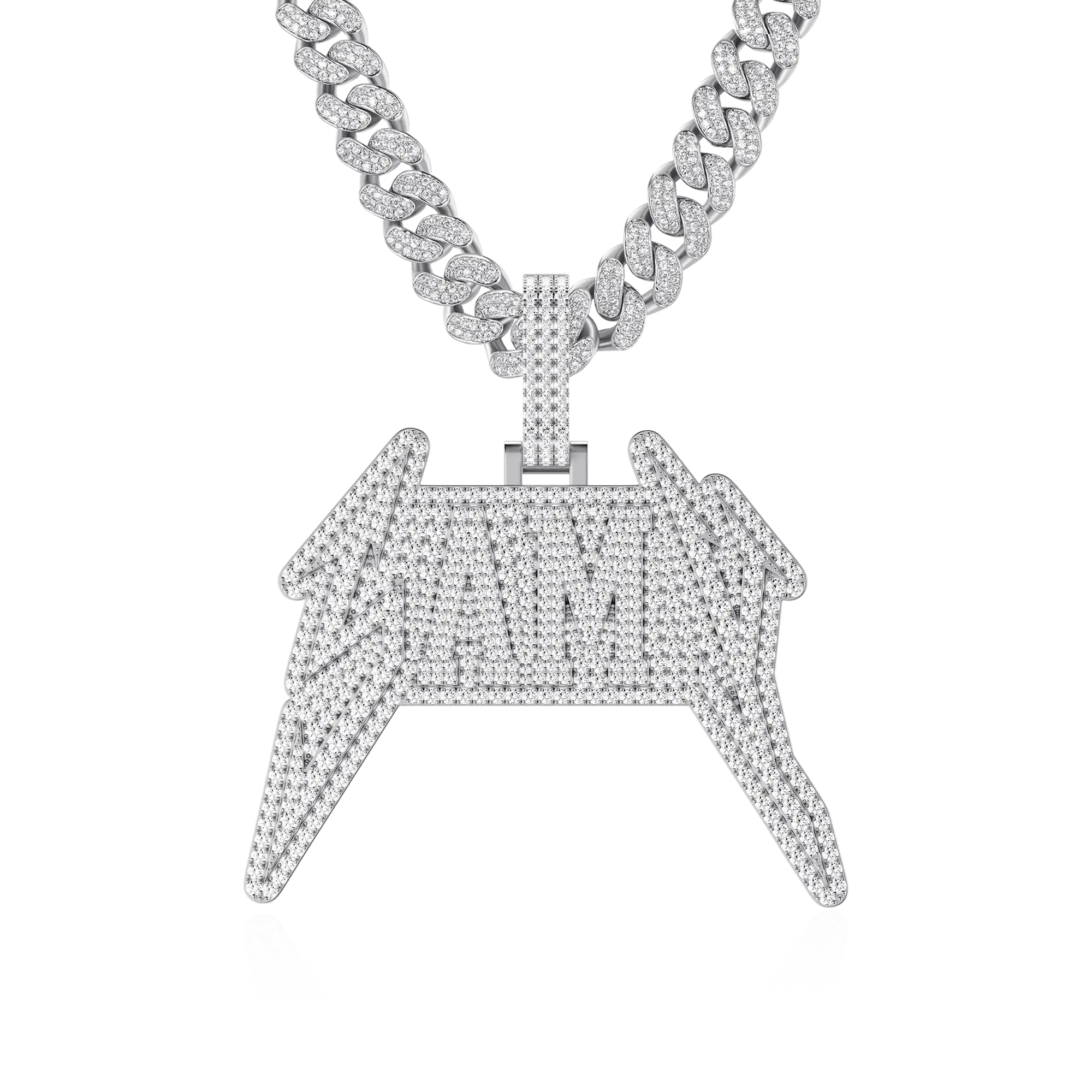 Custom Lightning Font Pendant - Image 8