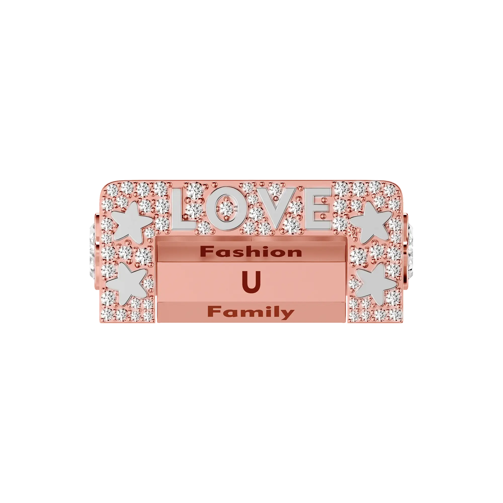 Custom "Love" 6-Sided Spinning Ring - Image 8