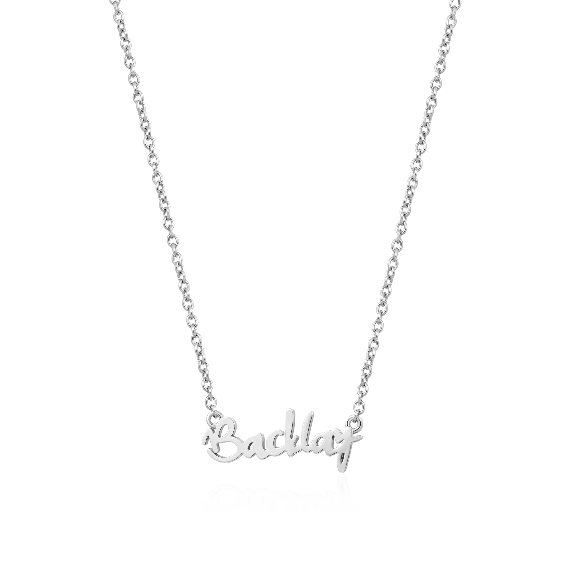 Custom Old English & Manta Name Necklace Set - Image 5