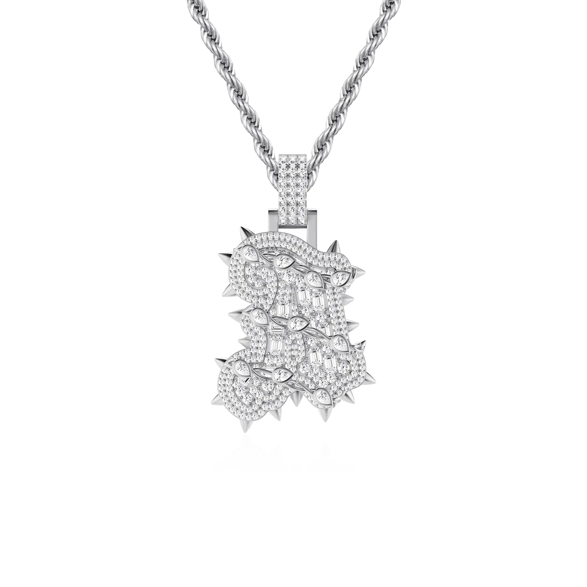 Custom Willow Nail Thorn Font Pendant - Image 11