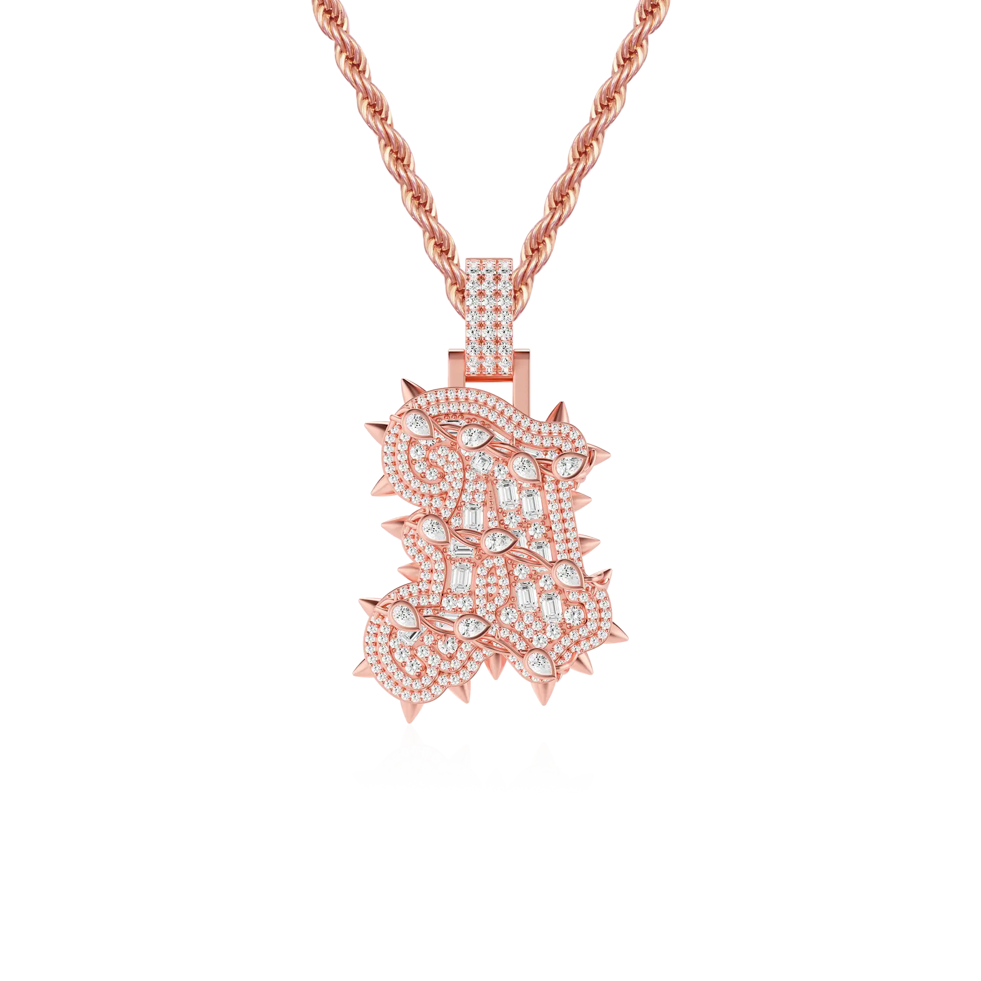 Custom Willow Nail Thorn Font Pendant - Image 17