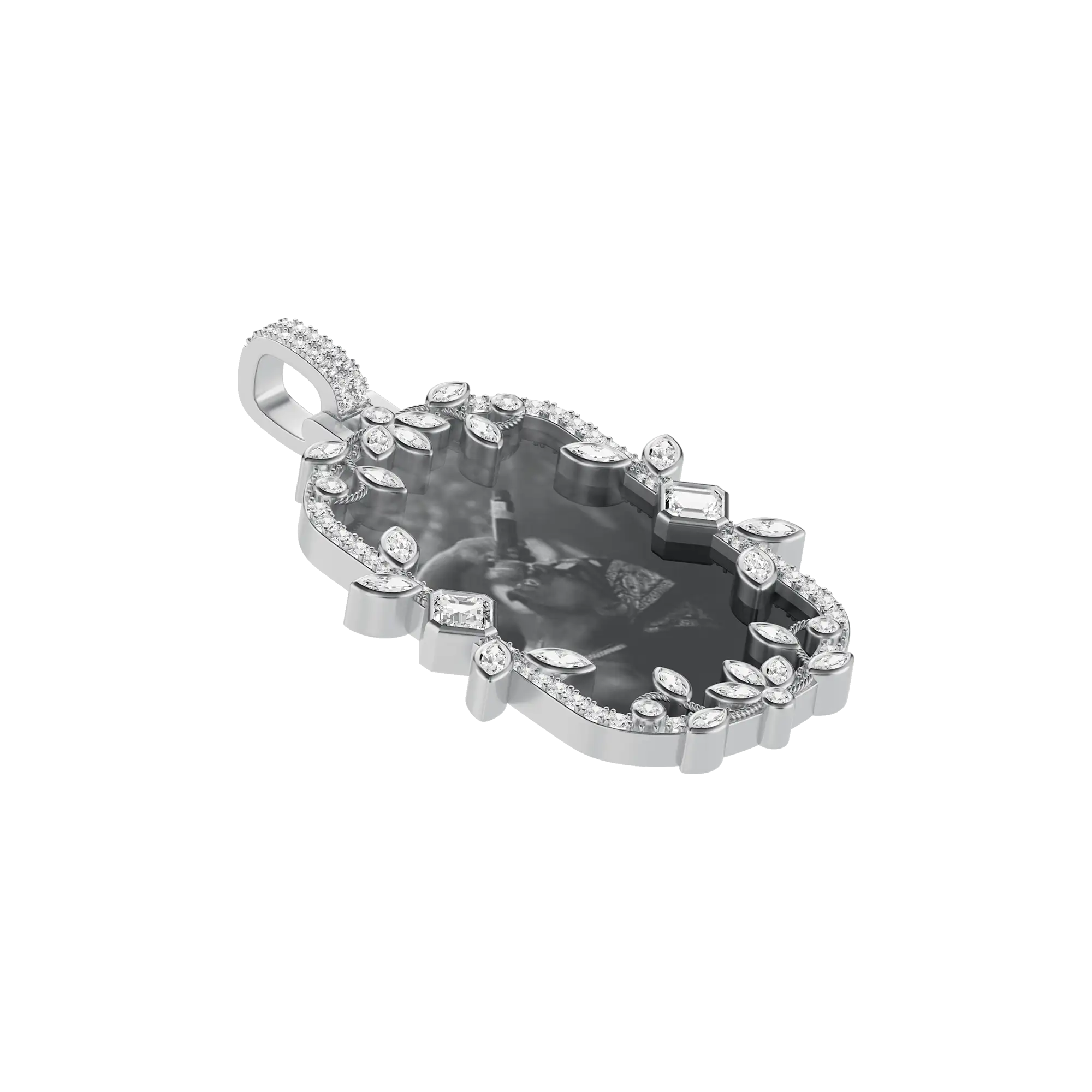 Custom Petal Frame Pendant - Image 17