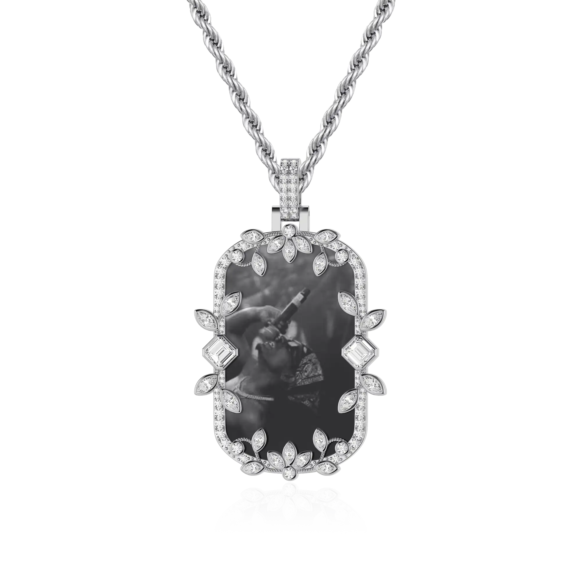 Custom Petal Frame Pendant - Image 18