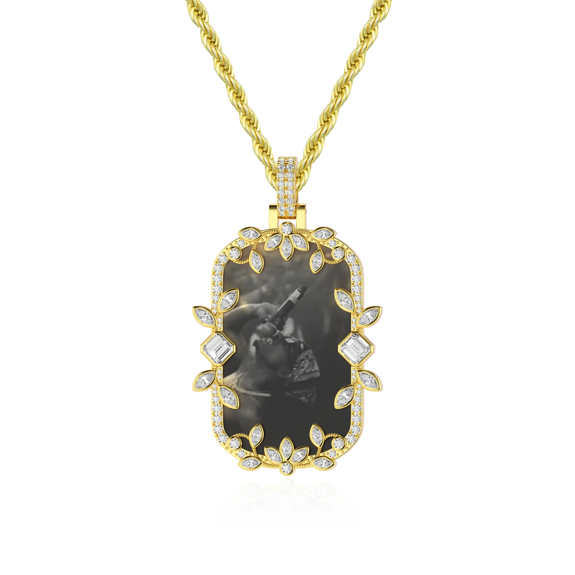 Custom Petal Frame Pendant - Image 22