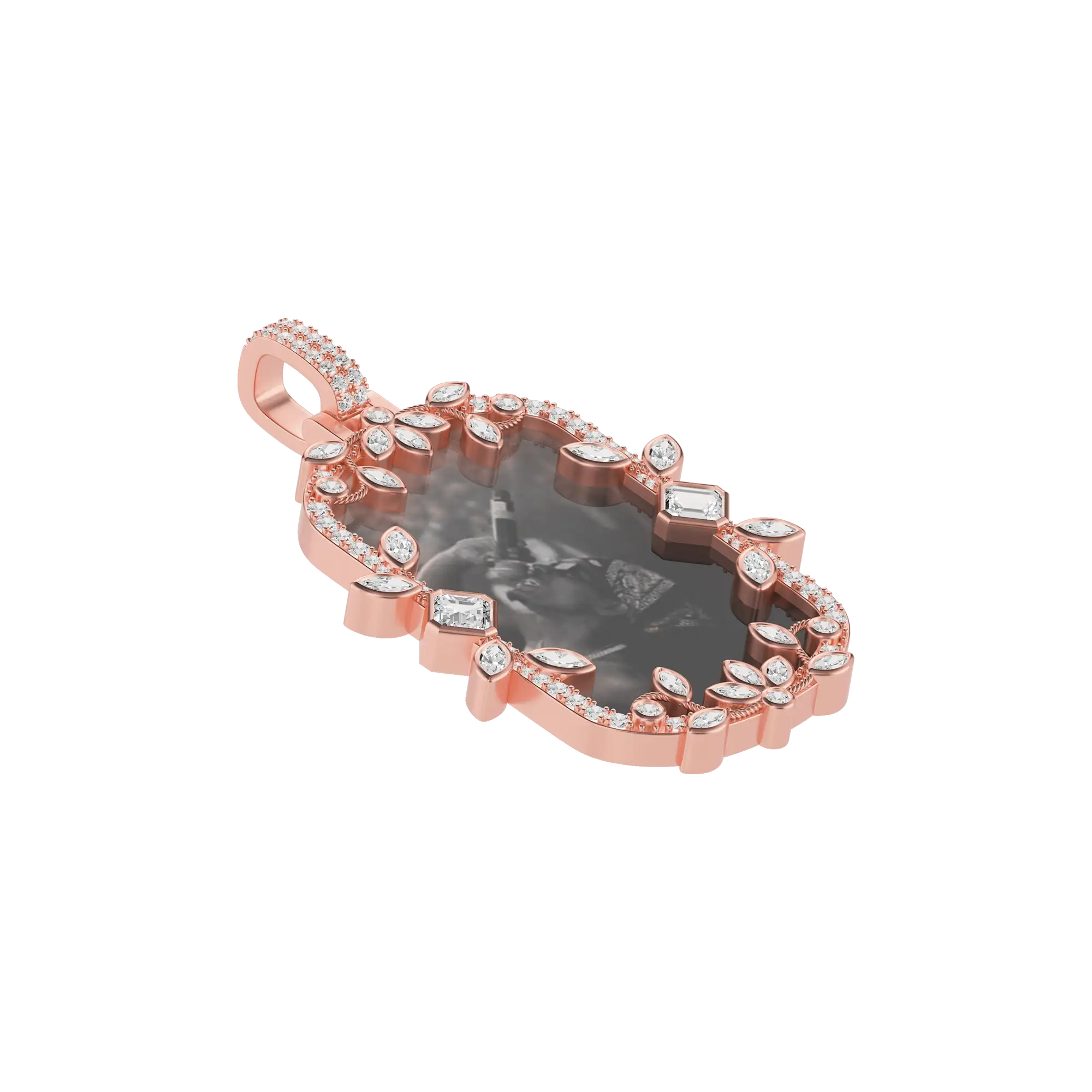 Custom Petal Frame Pendant - Image 25