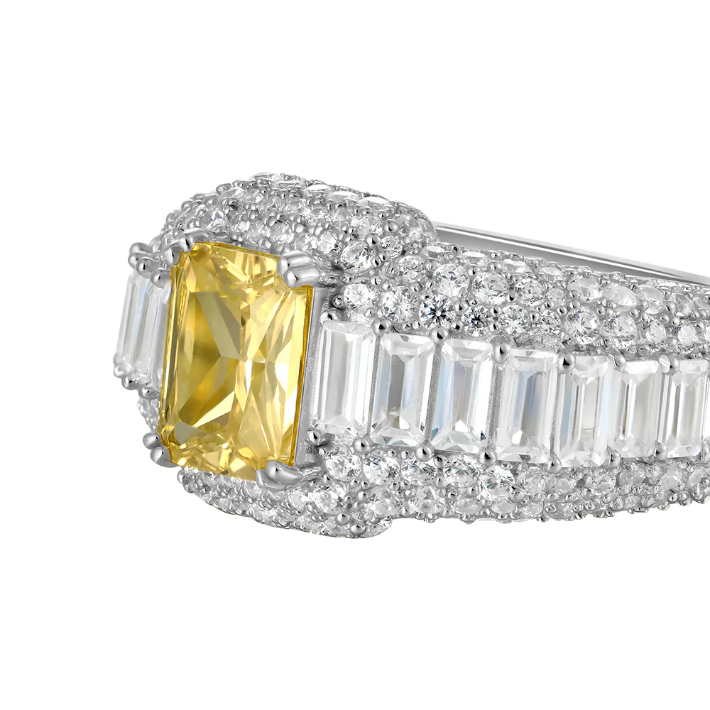 Custom Emerald Cut Ring - Image 3