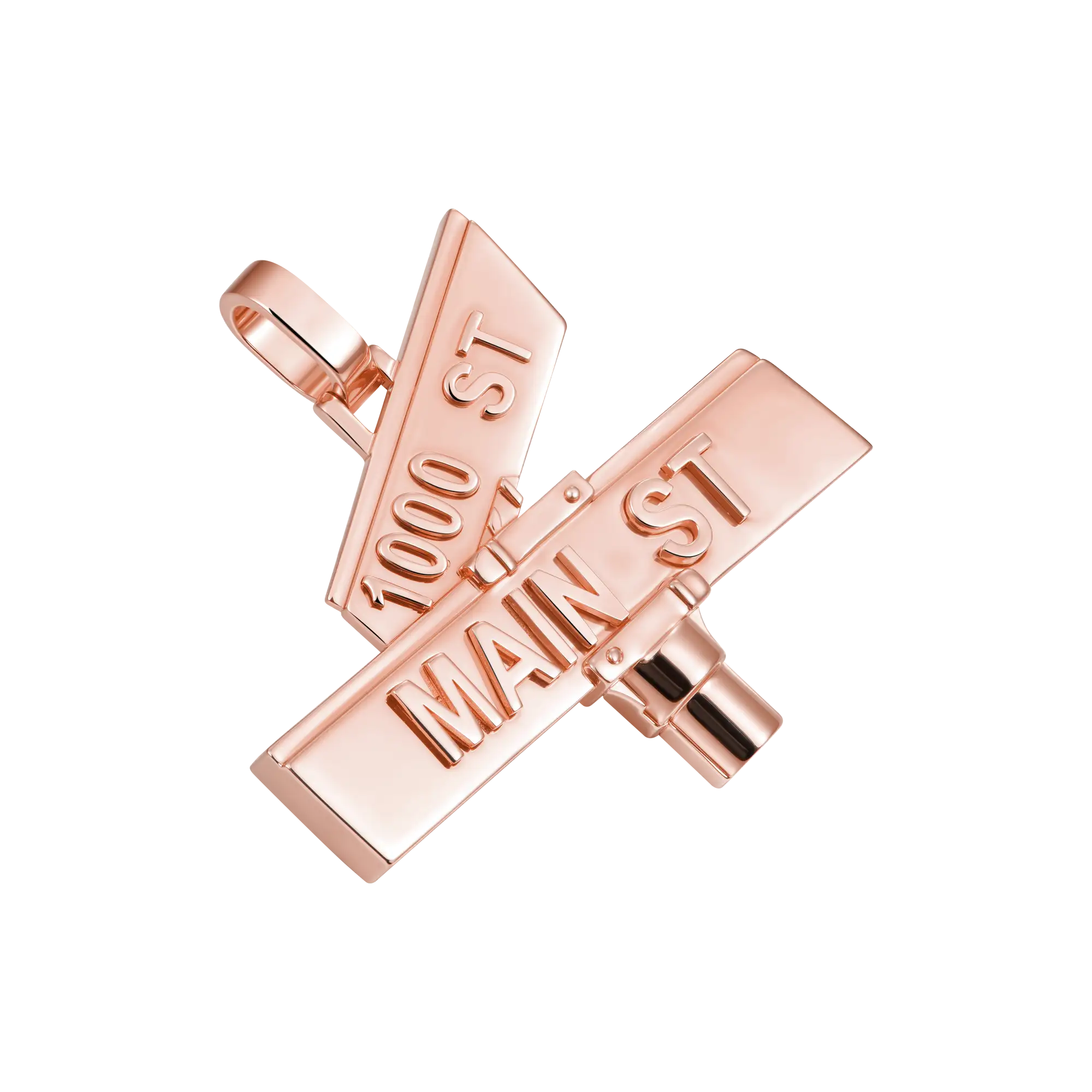 Custom Plain Street Sign Pendant - Image 10