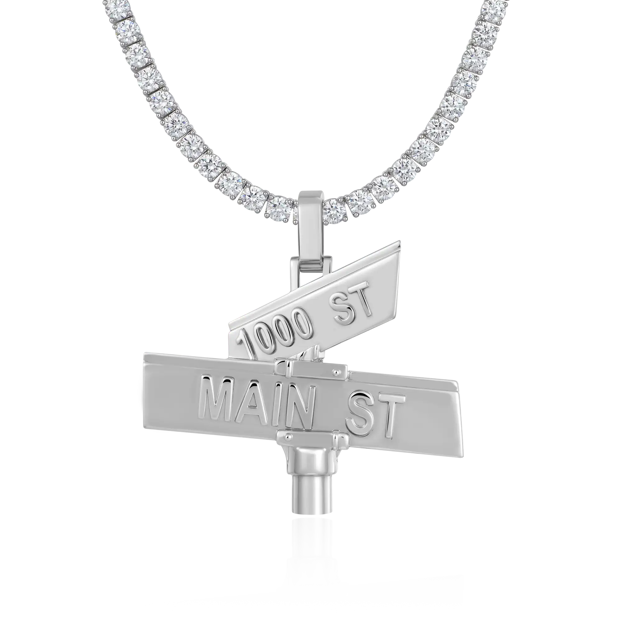 Custom Plain Street Sign Pendant - Image 11