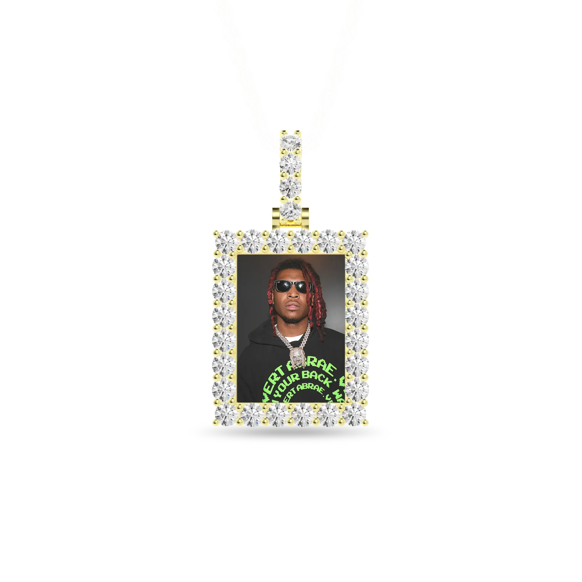 Custom Rectangle Photo Pendant - Image 6