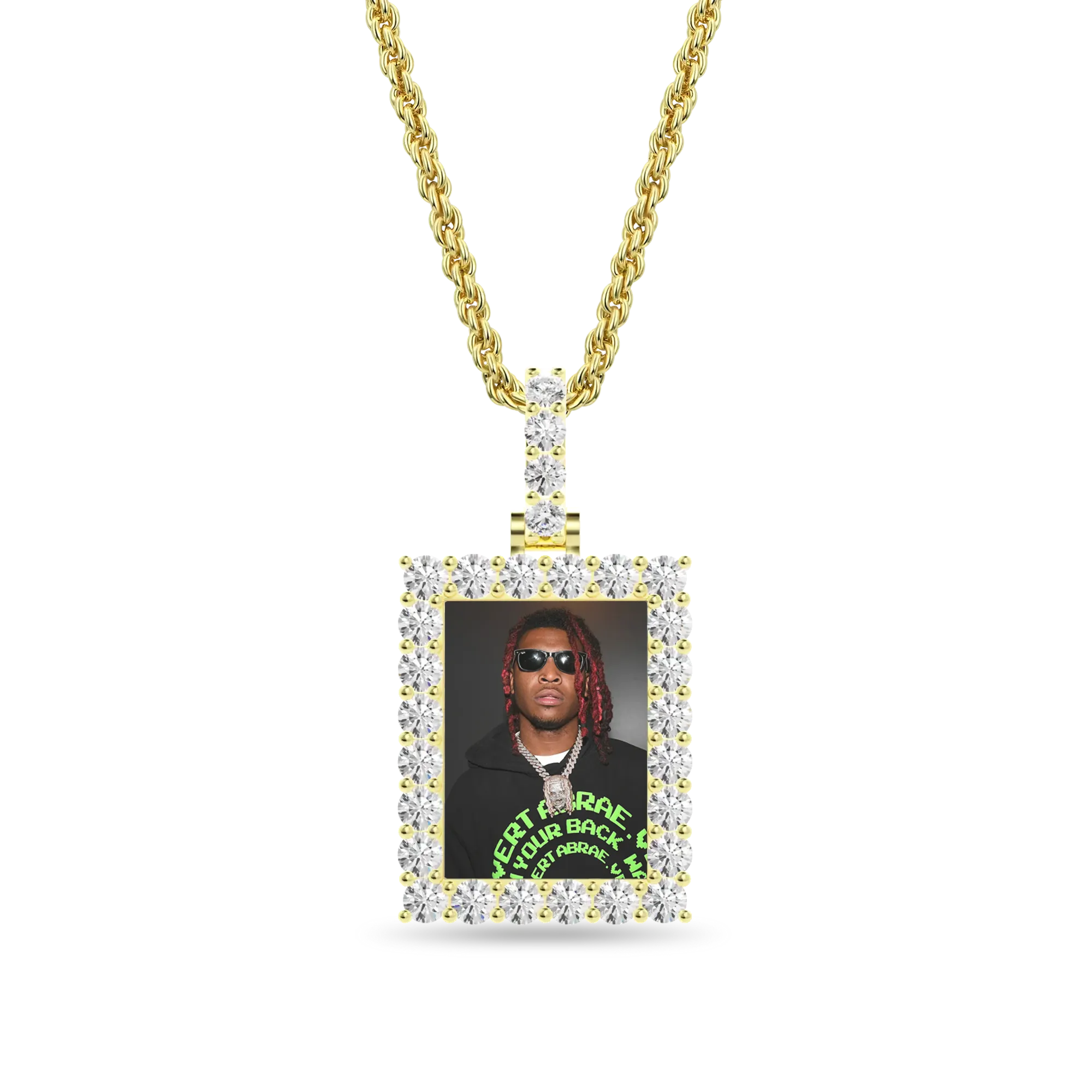 Custom Rectangle Photo Pendant - Image 8