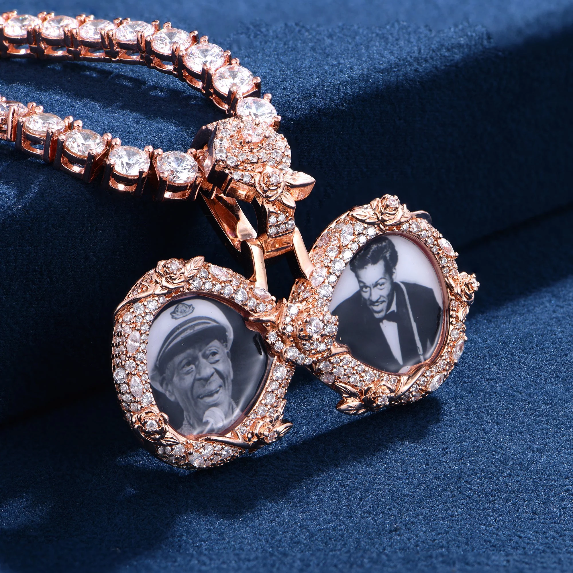 Custom Rose Infinity Frame Pendant-51mm - Image 3