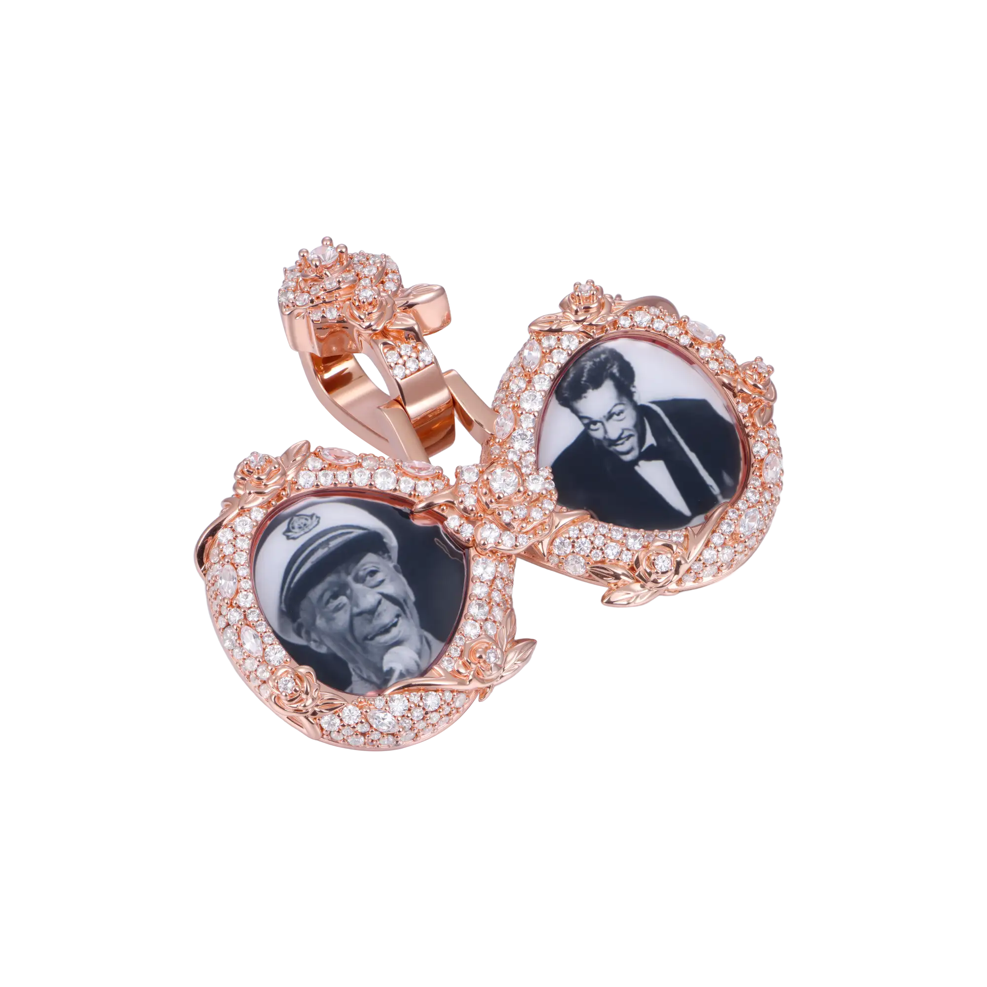 Custom Rose Infinity Frame Pendant-51mm - Image 4