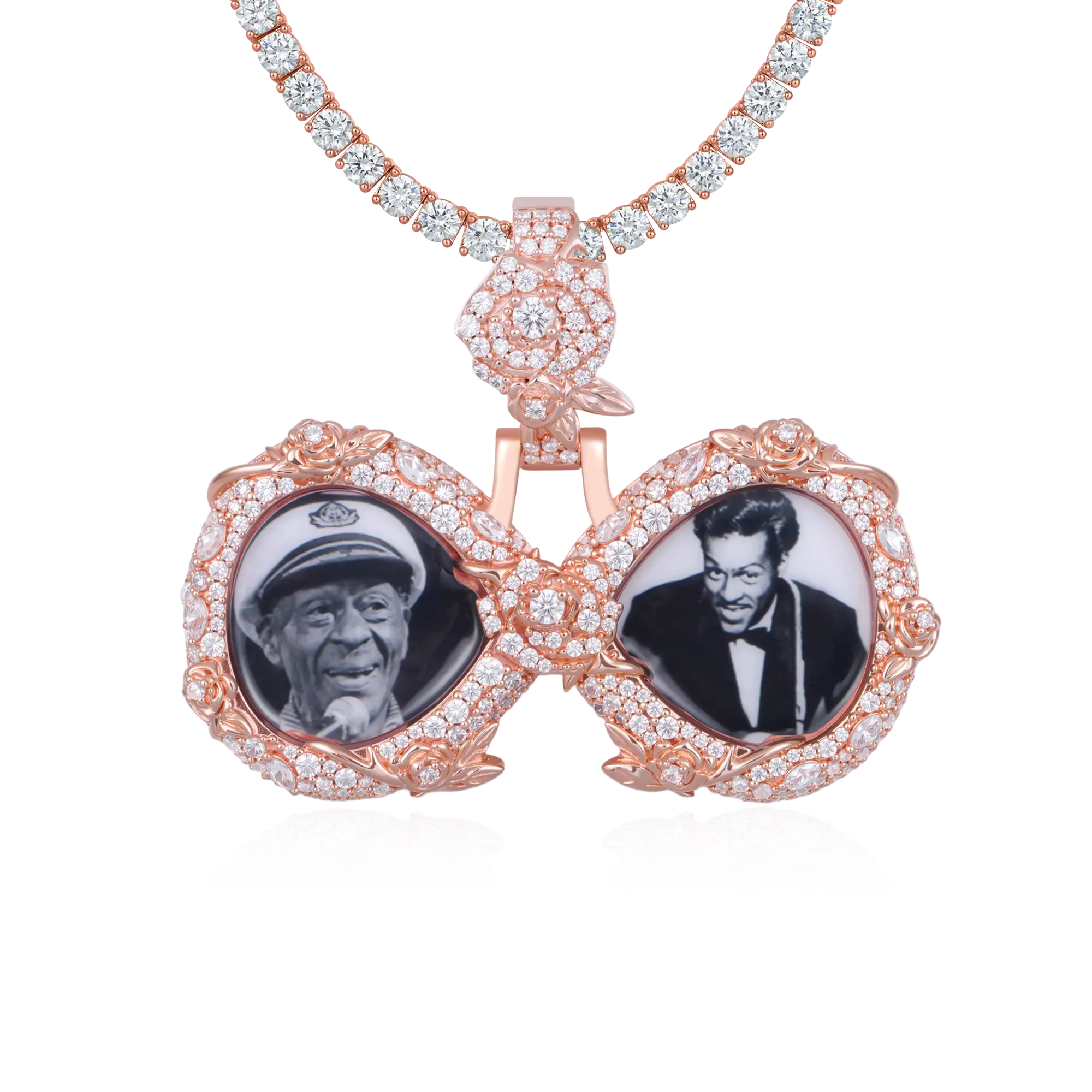 Custom Rose Infinity Frame Pendant-51mm - Image 5