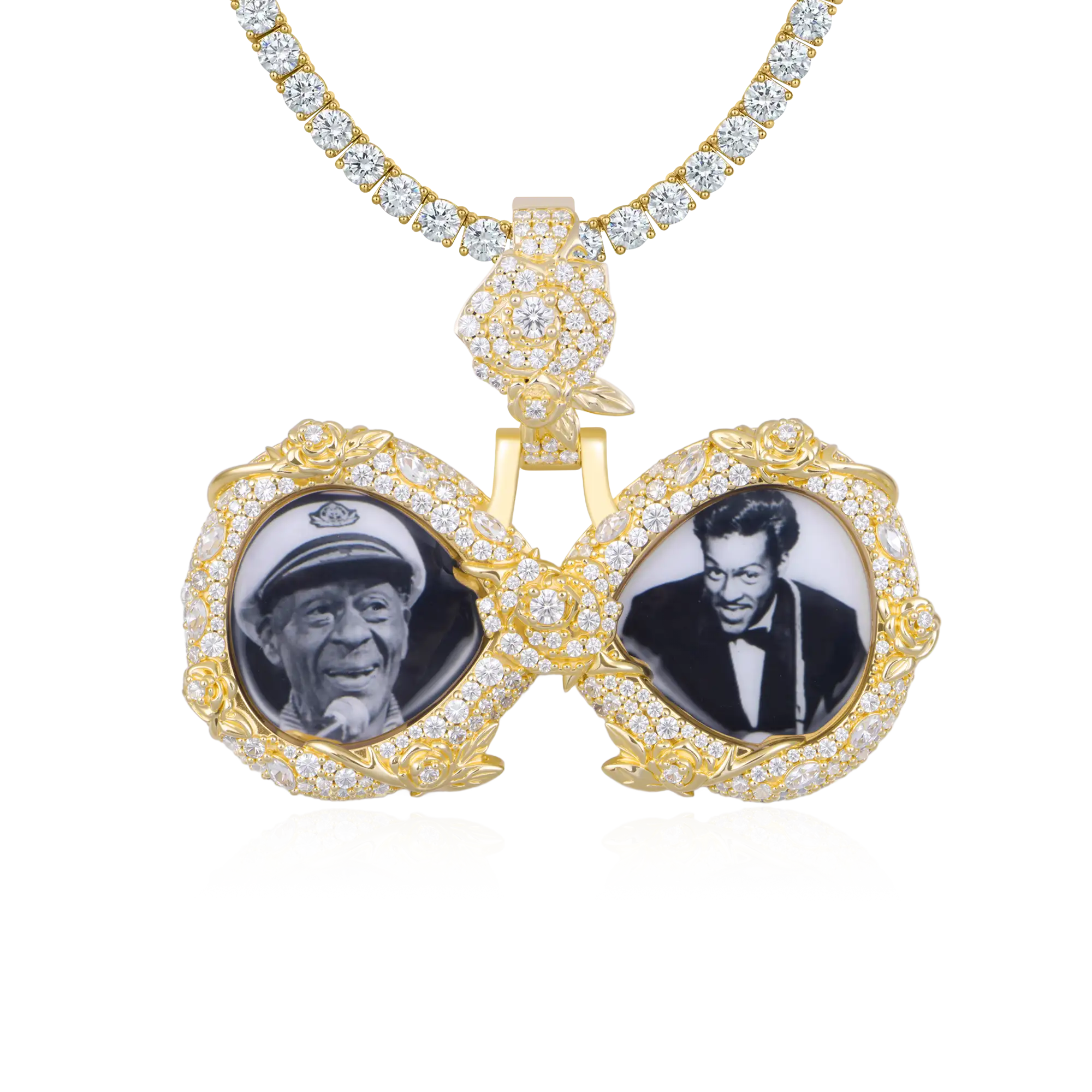 Custom Rose Infinity Frame Pendant-51mm - Image 9