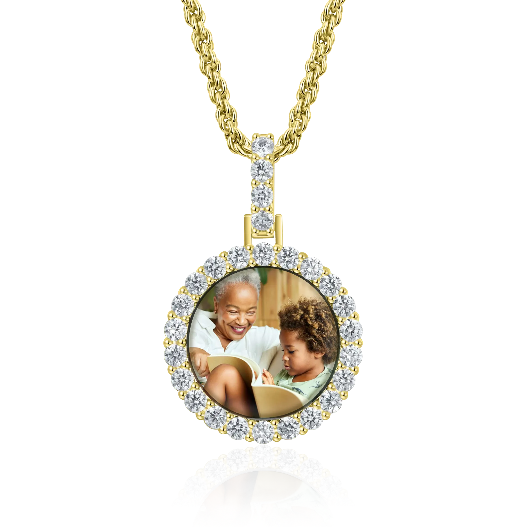 Micro Custom Round Photo Pendant - Image 7