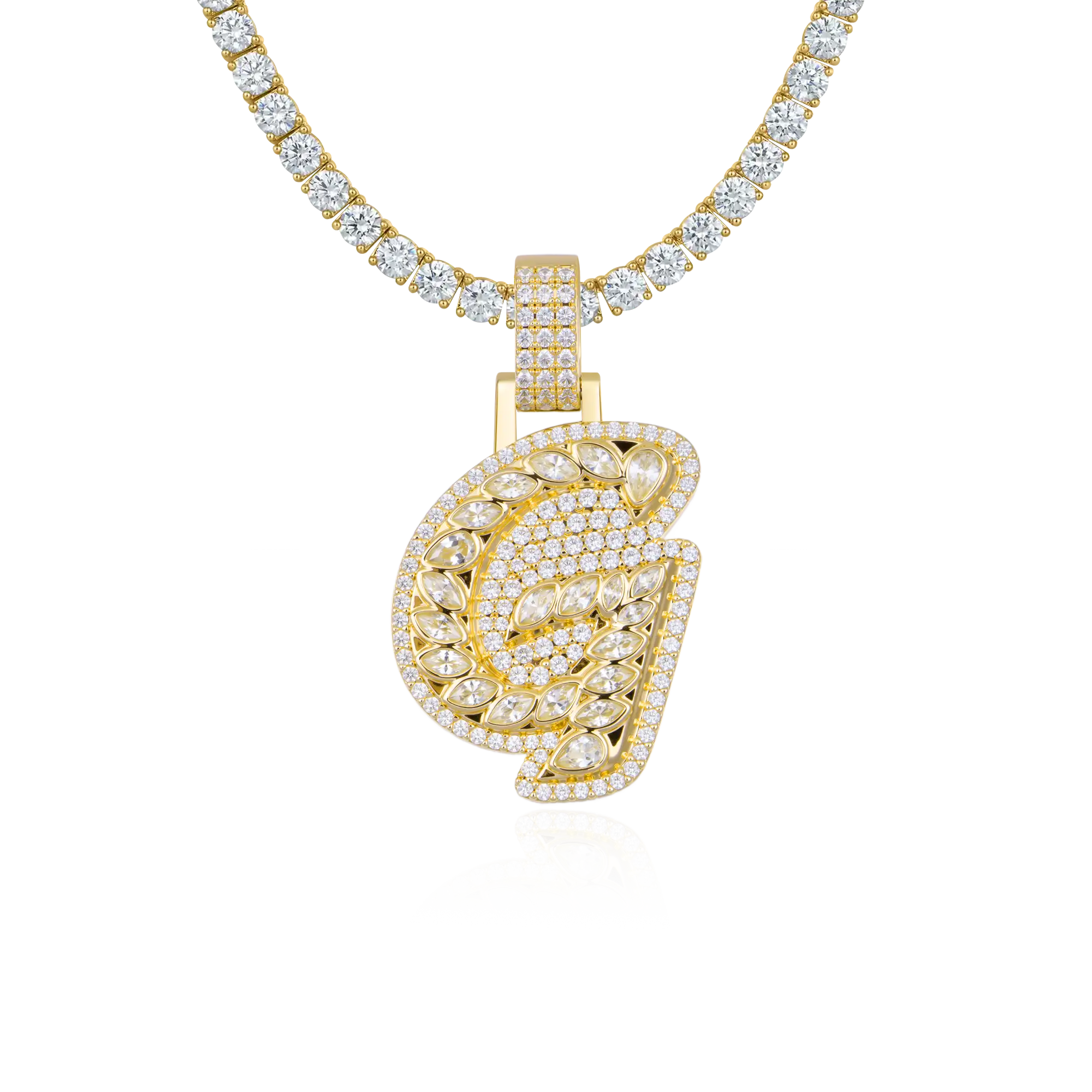 Custom 3D Lucida Font Pendant - 30mm - Image 10