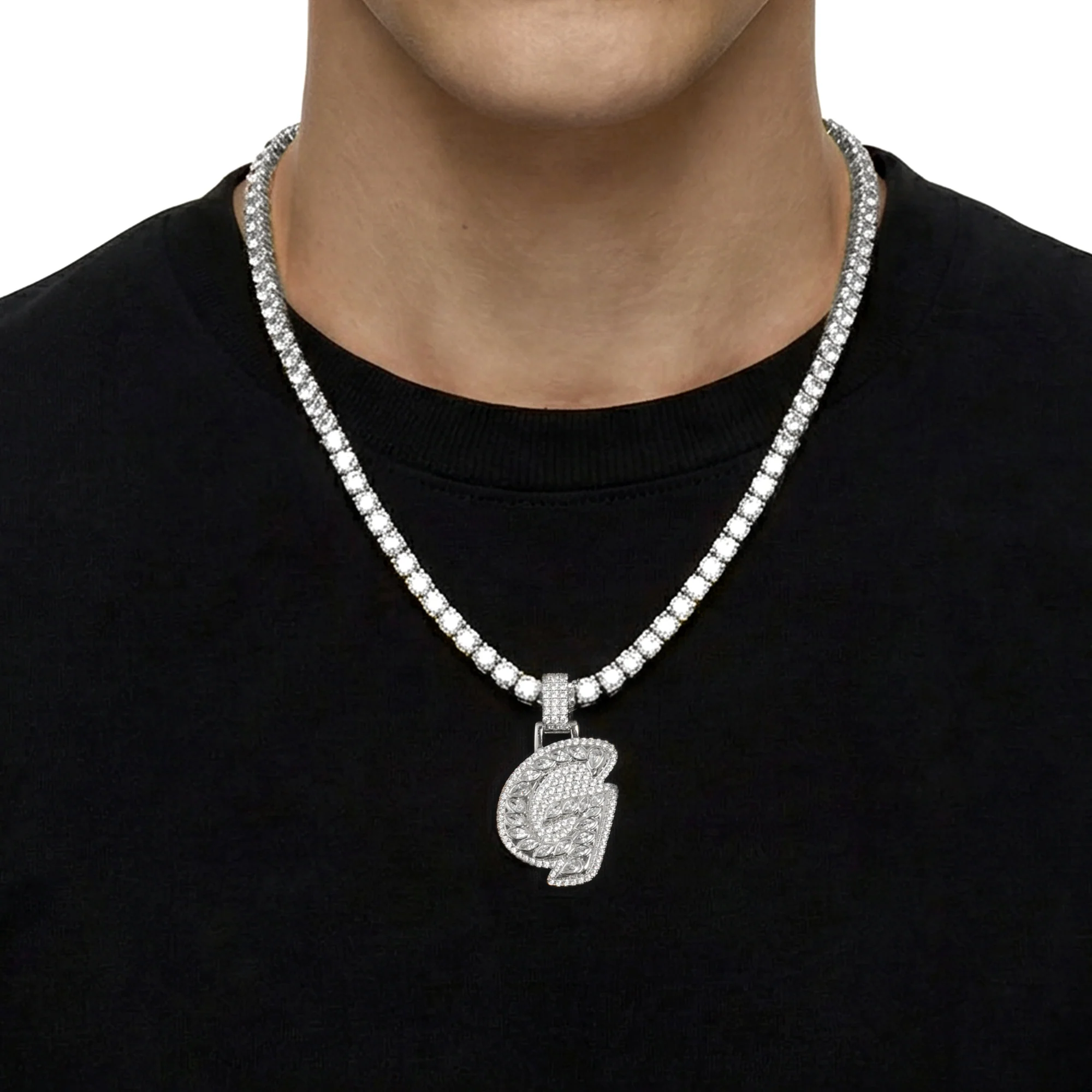 Custom 3D Lucida Font Pendant - 30mm - Image 2