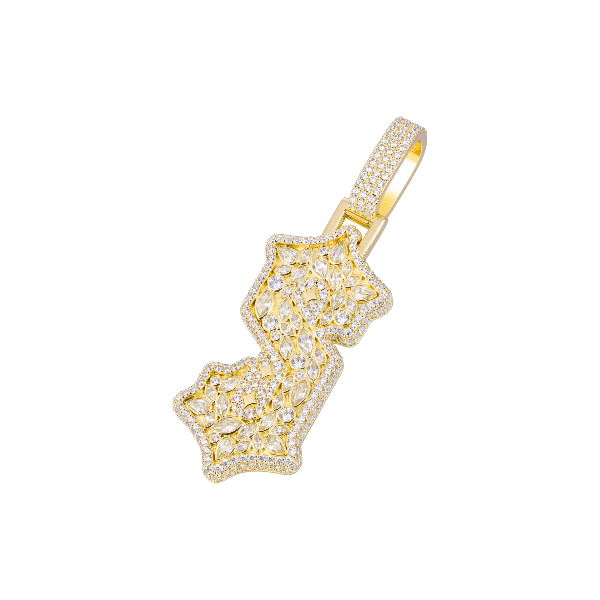 Custom Shaped Gothic Pendant - 51mm - Image 4
