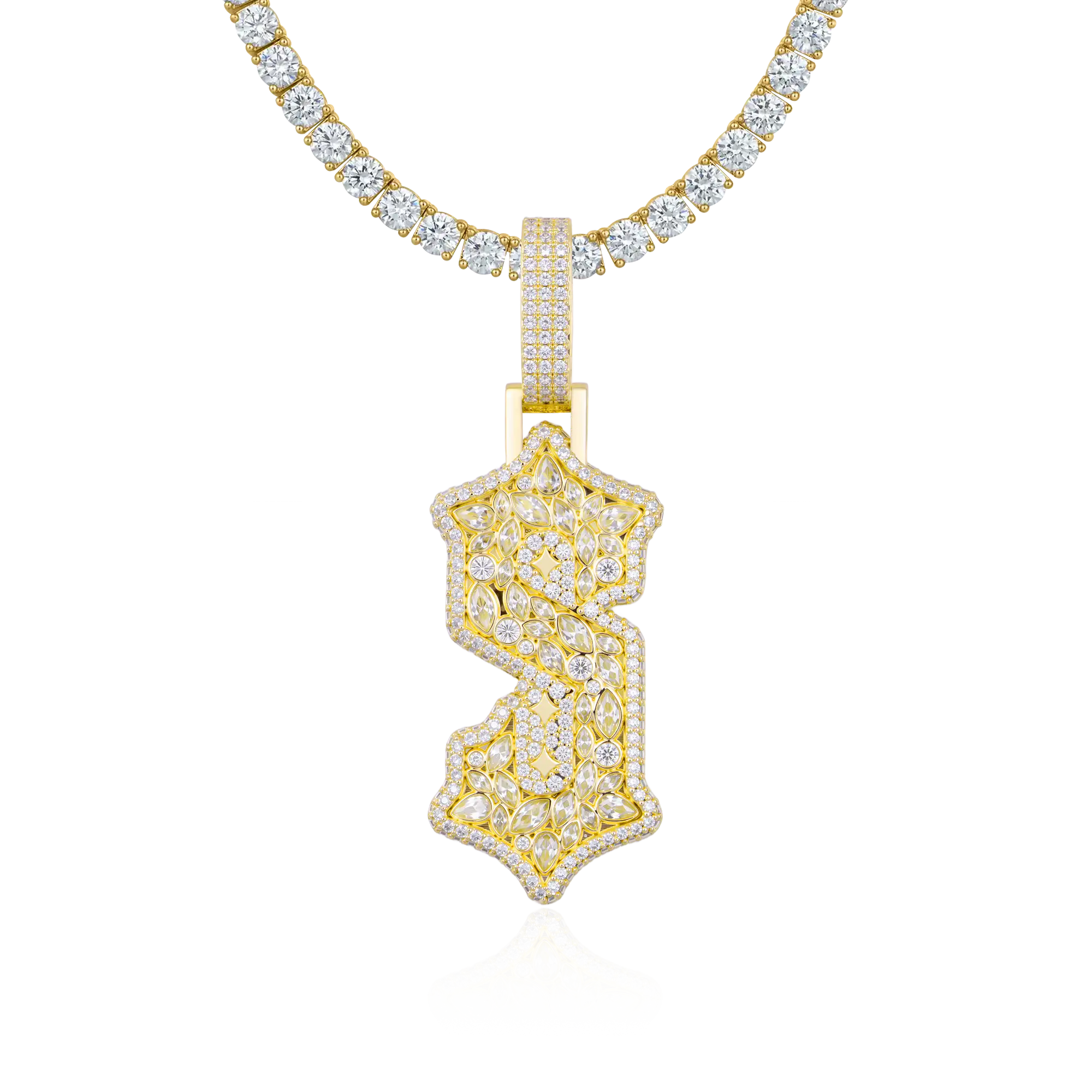 Custom Shaped Gothic Pendant - 51mm - Image 5