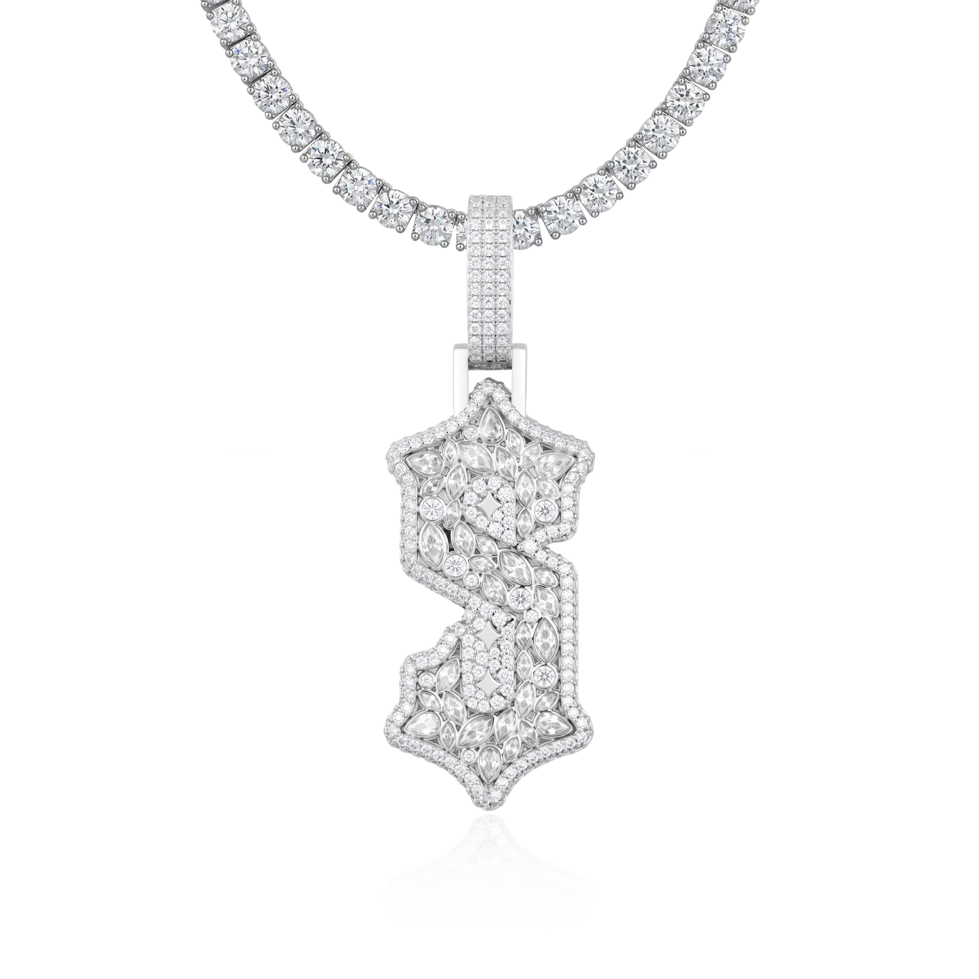 Custom Shaped Gothic Pendant - 51mm - Image 9