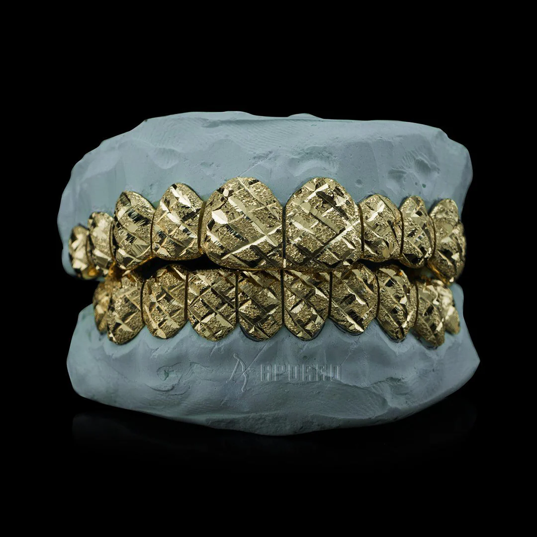 Custom Diamond Cut with Diamond Dust Grillz - Image 2
