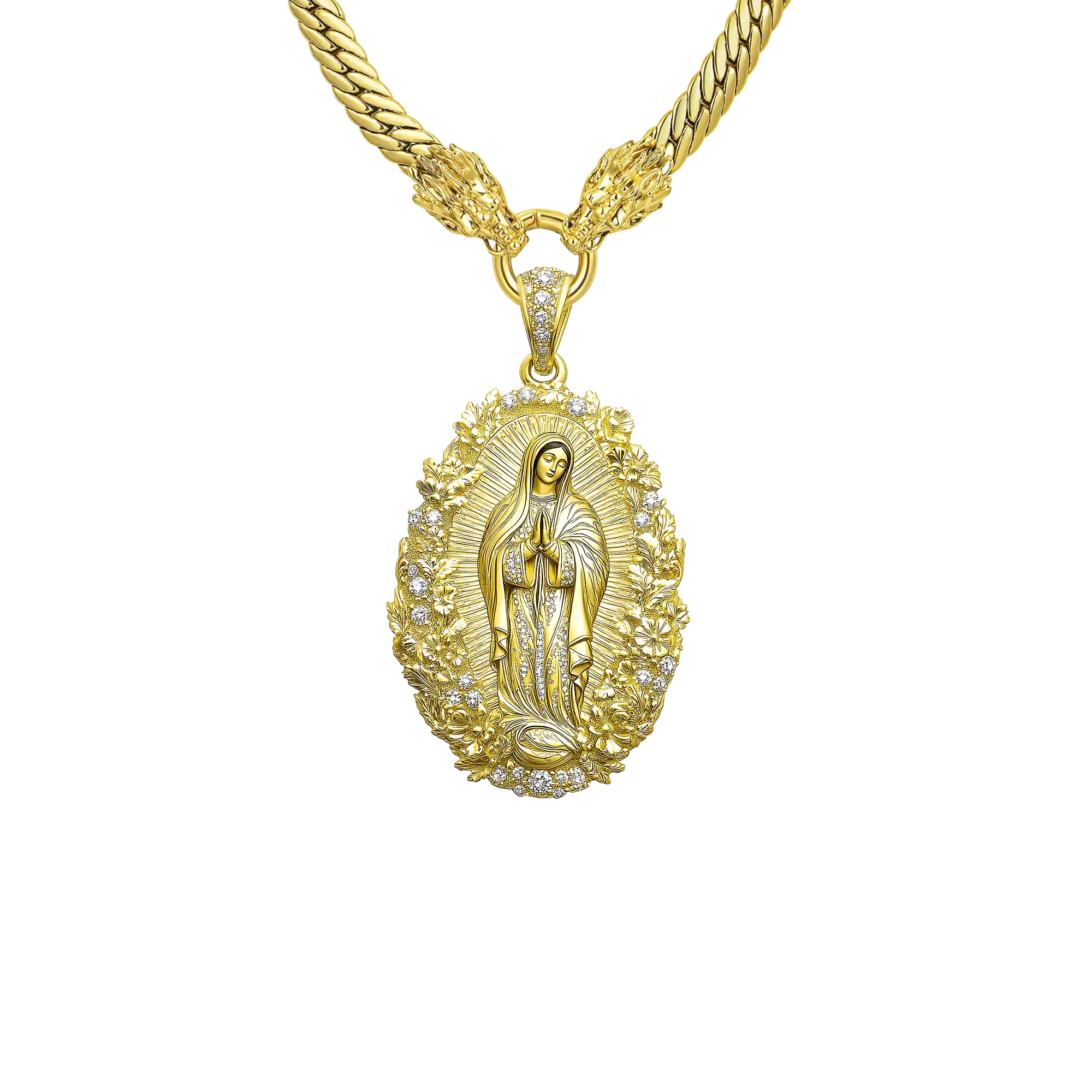 Divine Elegance Mary Pendant & Chain Set - Image 2