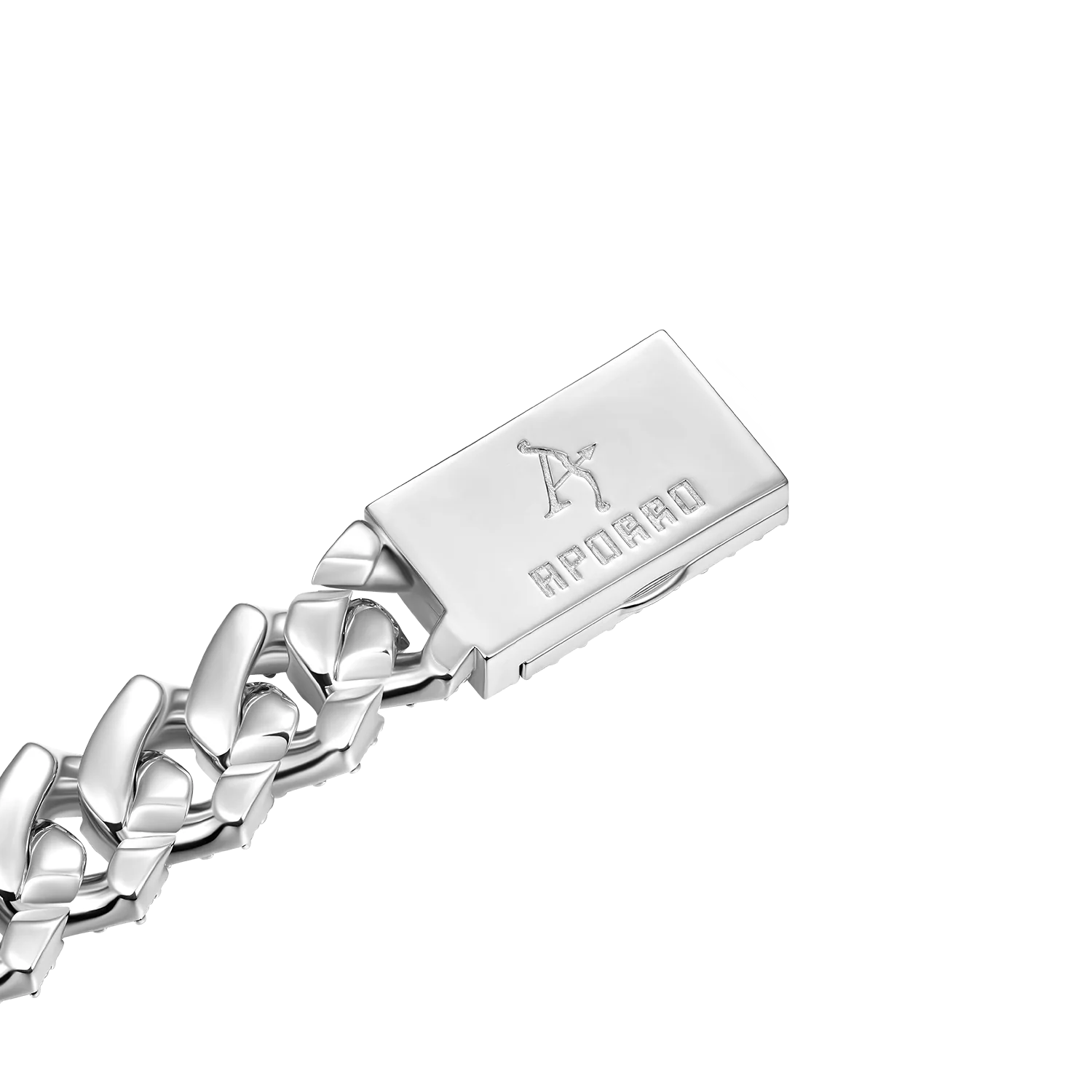 Emerald Cut Prong Cuban Link Bracelet - 19mm - Image 4