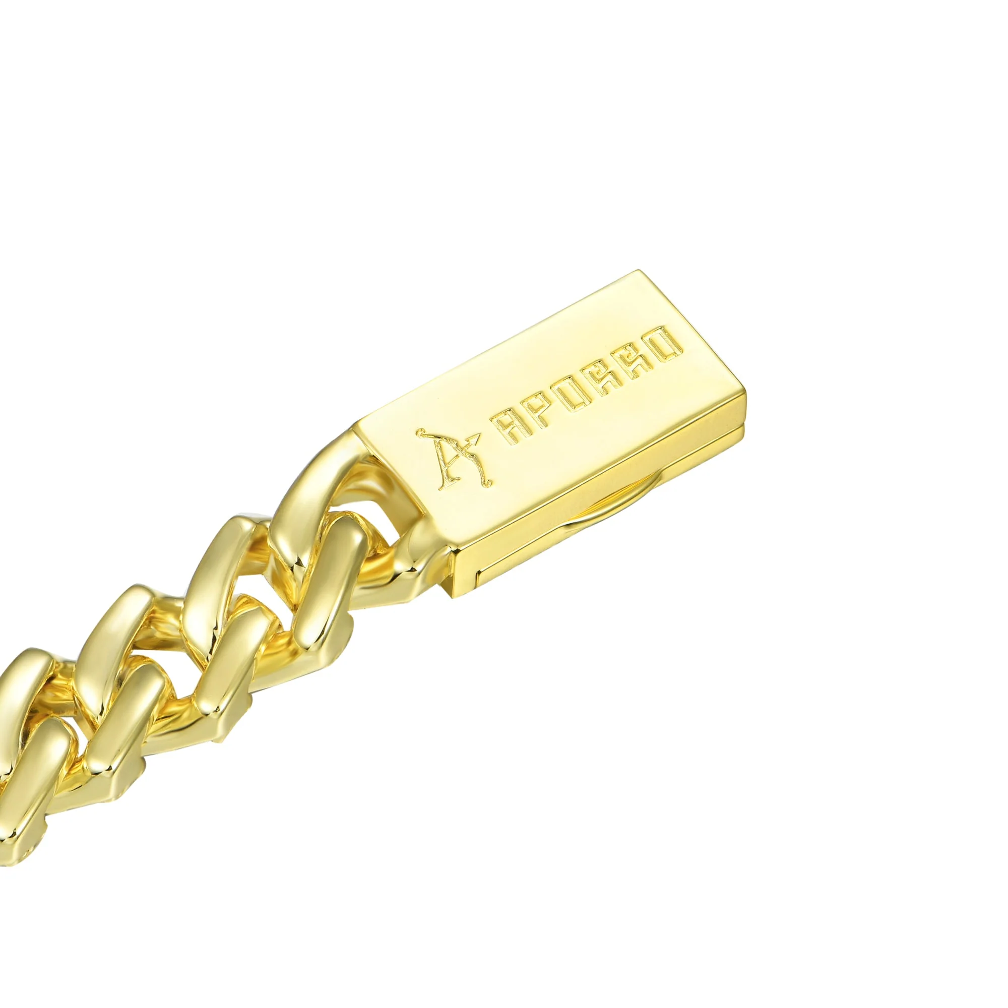 Emerald Cut Prong Cuban Link Chain - 12mm - Image 14