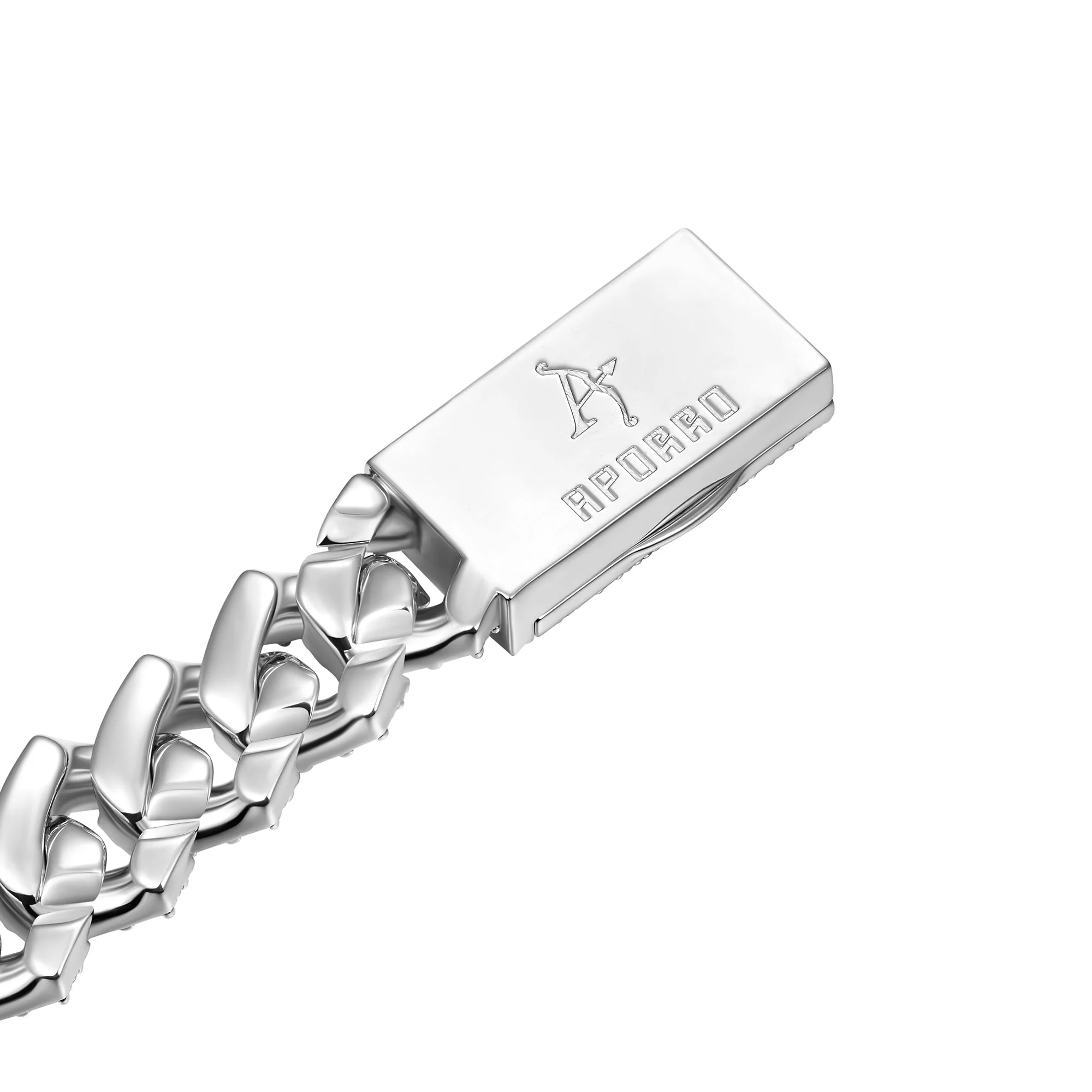 Emerald Cut Prong Cuban Link Chain - 15mm - Image 8