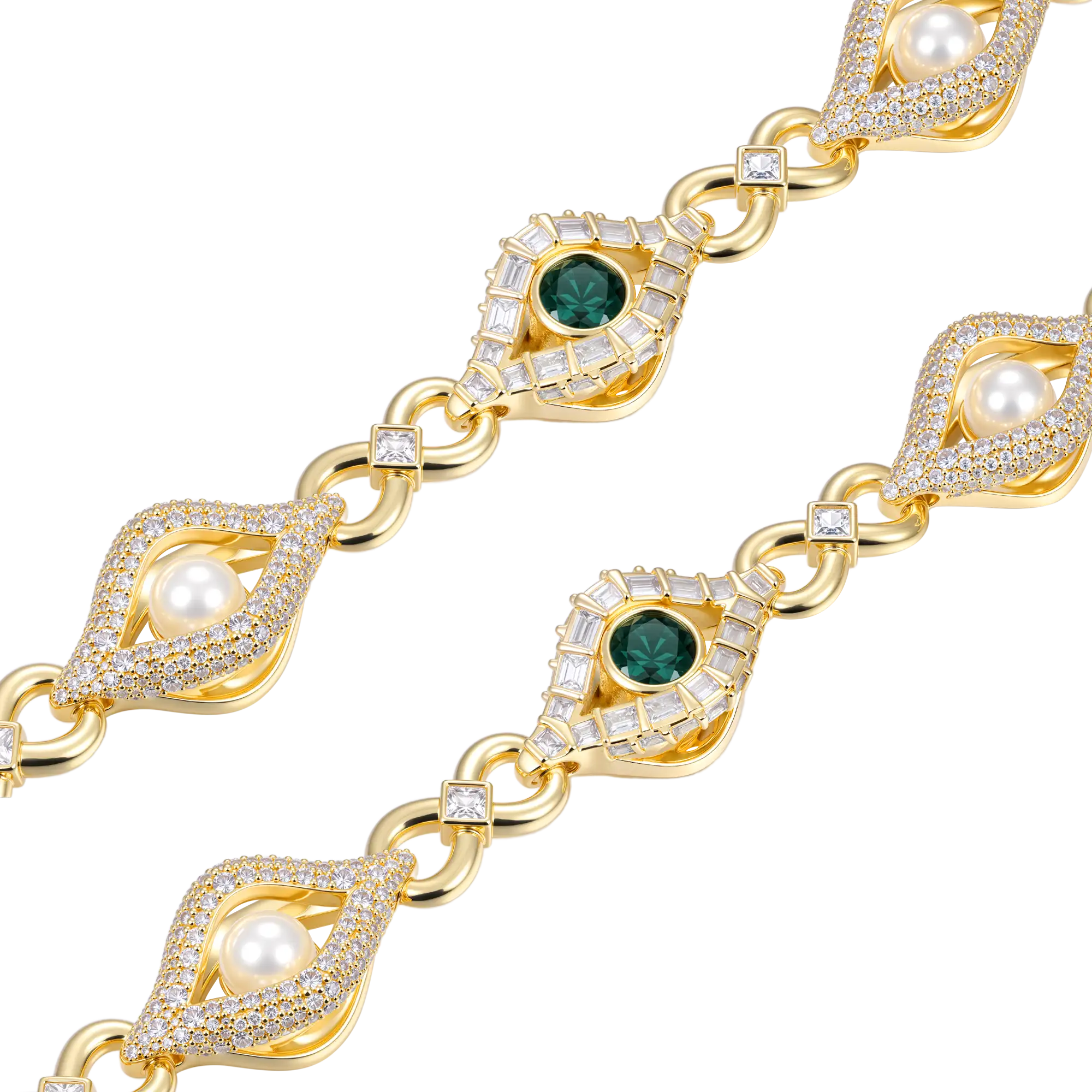 Emerald Eye Guardian Wallet Chain - Image 2
