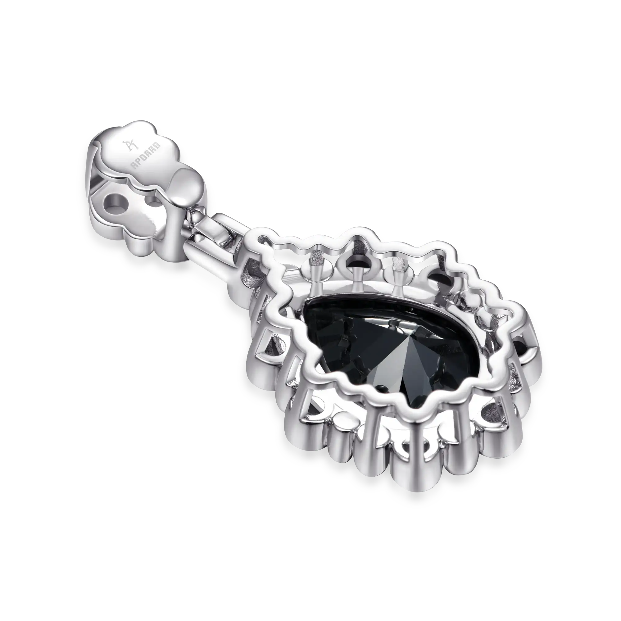 Enigma Black Teardrop Pendant - Image 7