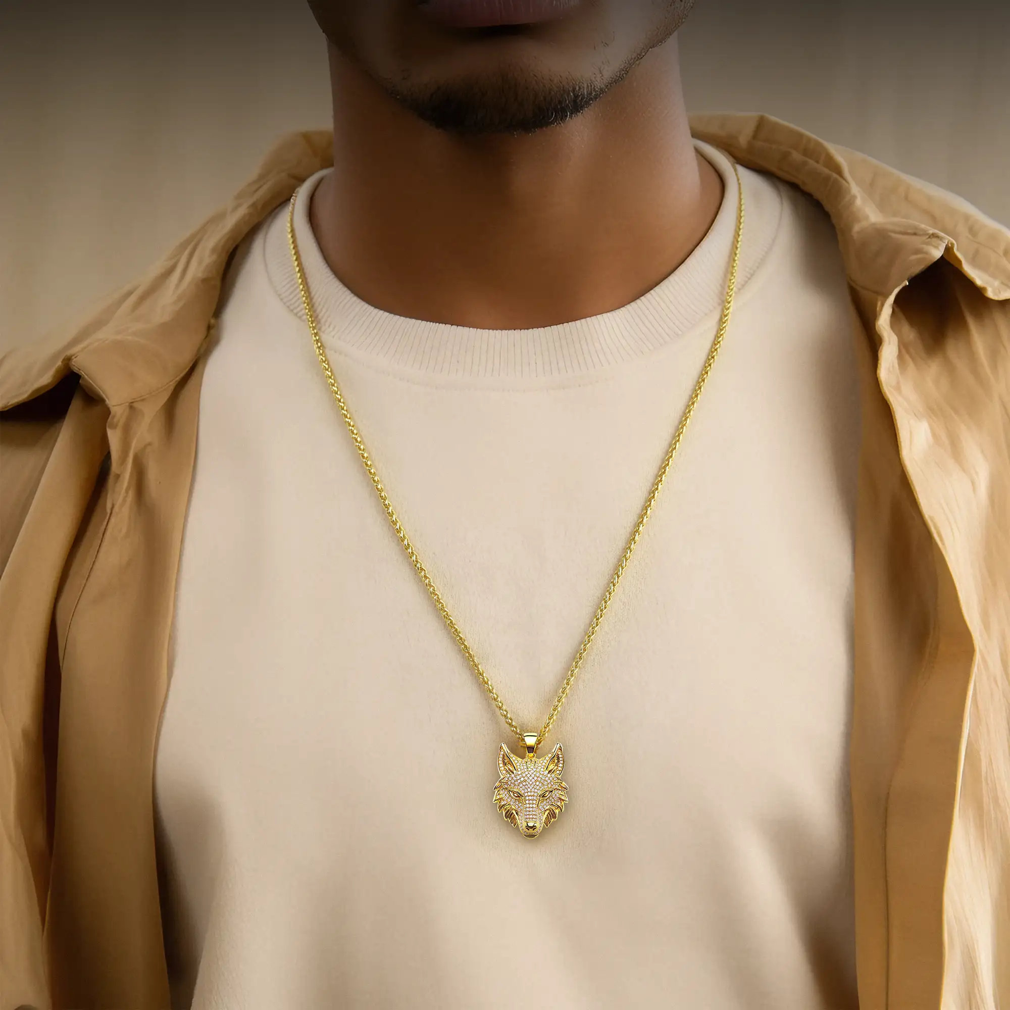 Fierce Wolf Pendant - Image 2