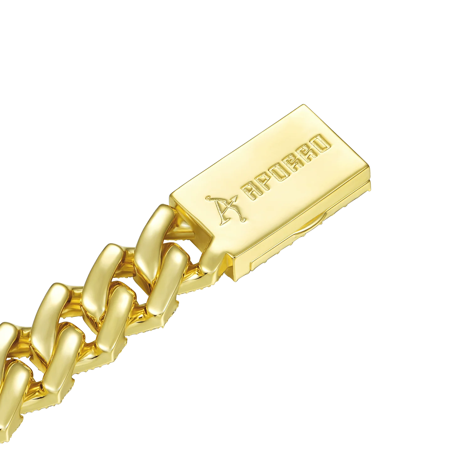 Halo Emerald Cut Prong Cuban Link Bracelet - Image 14