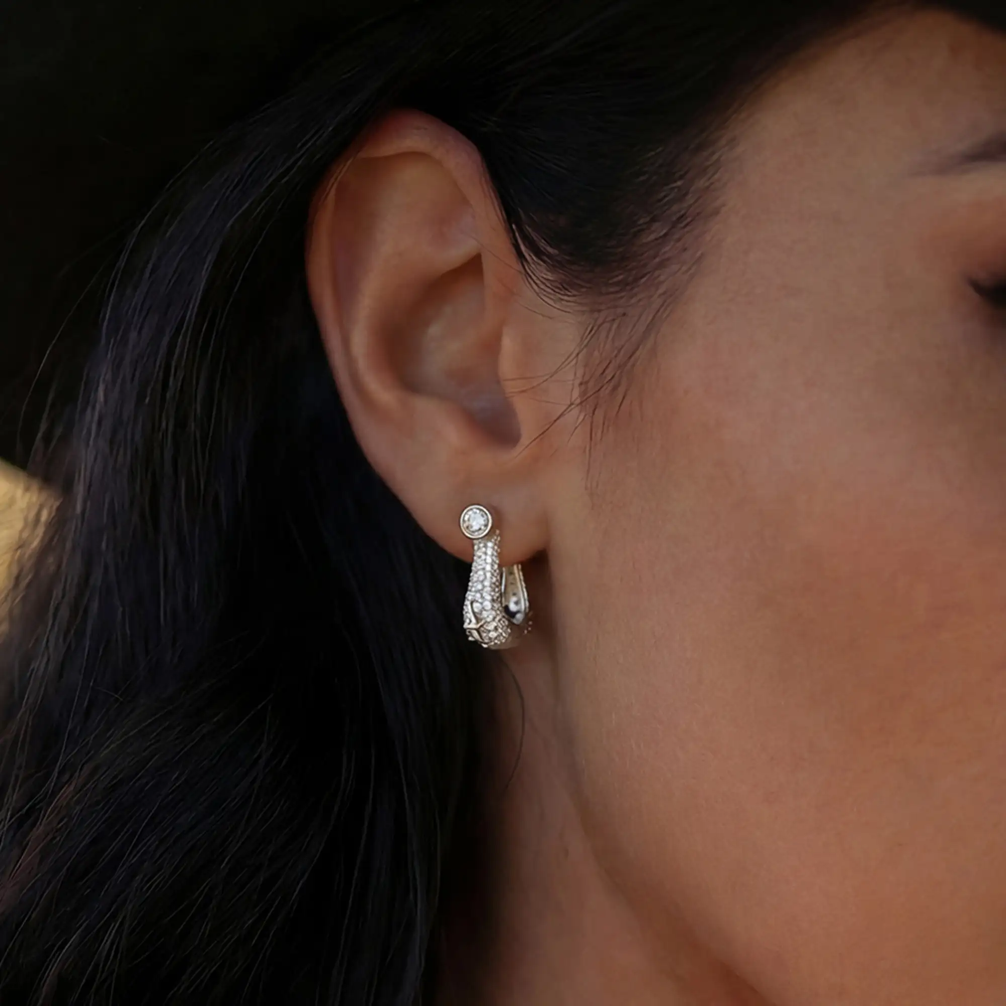 Horseshoe Hoop Earring - Image 3