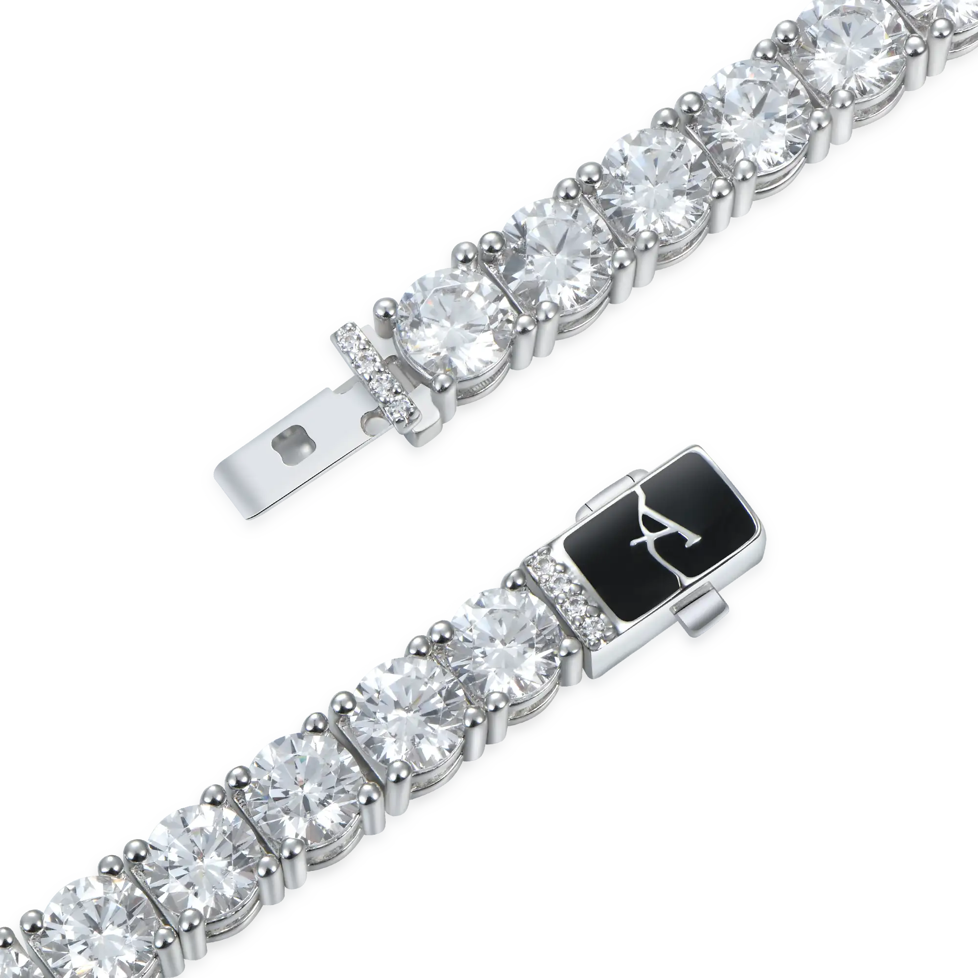 Moissanite Iced Tennis Bracelet - 5mm - Image 4