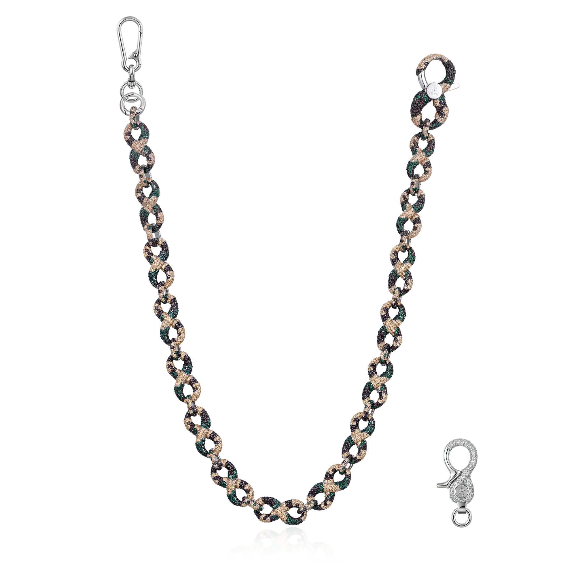Infinity OG Camo Iced Link Necklace & Wallet Chain - Image 7