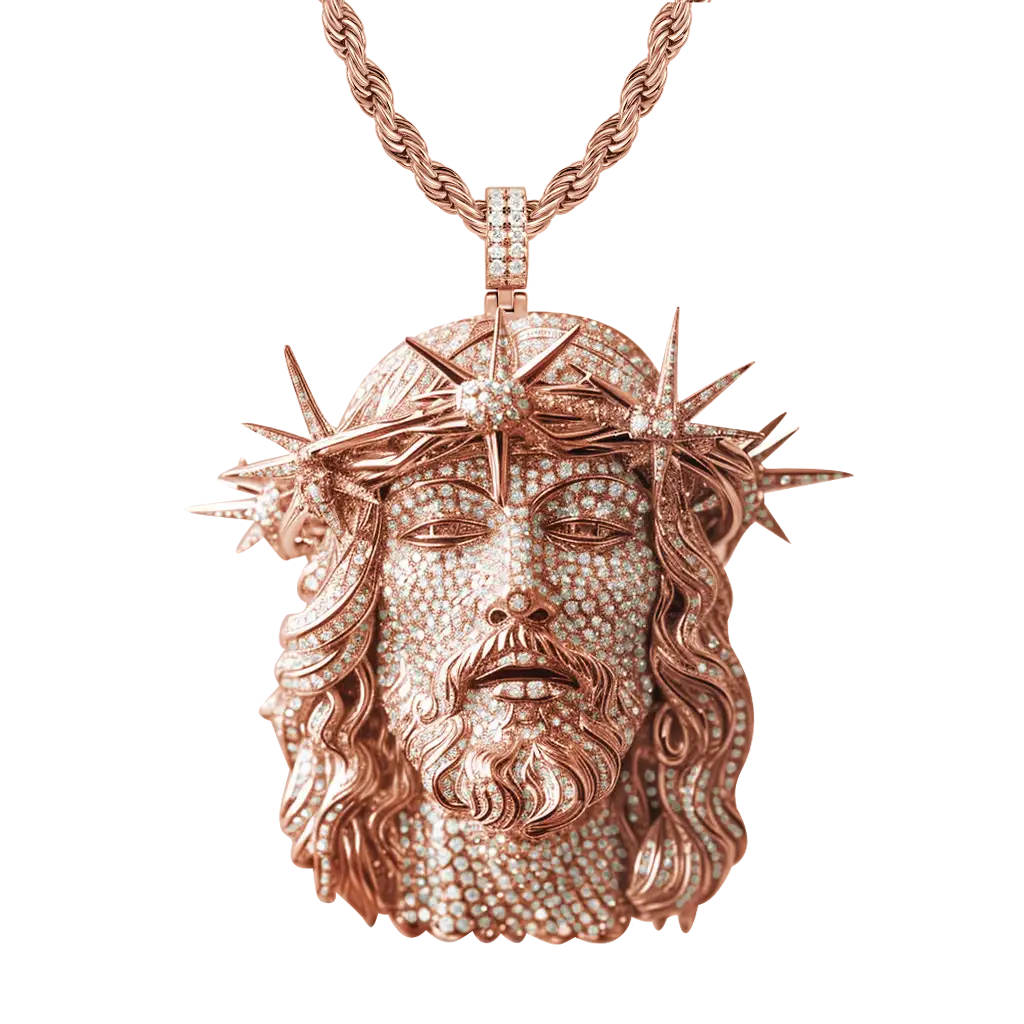Jesus Piece Iced Pendant - Image 30