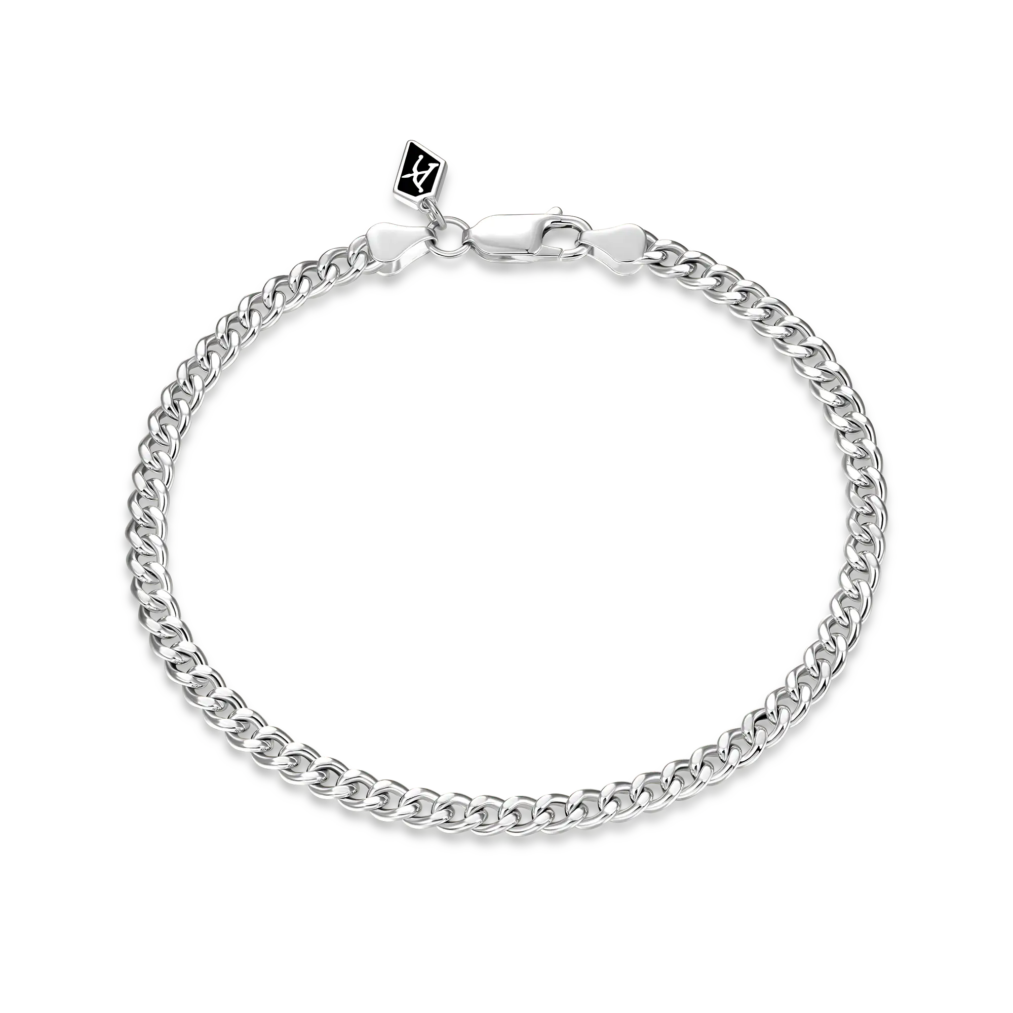 Youth Miami Micro Cuban Curb Bracelet - 3.5mm - Image 5