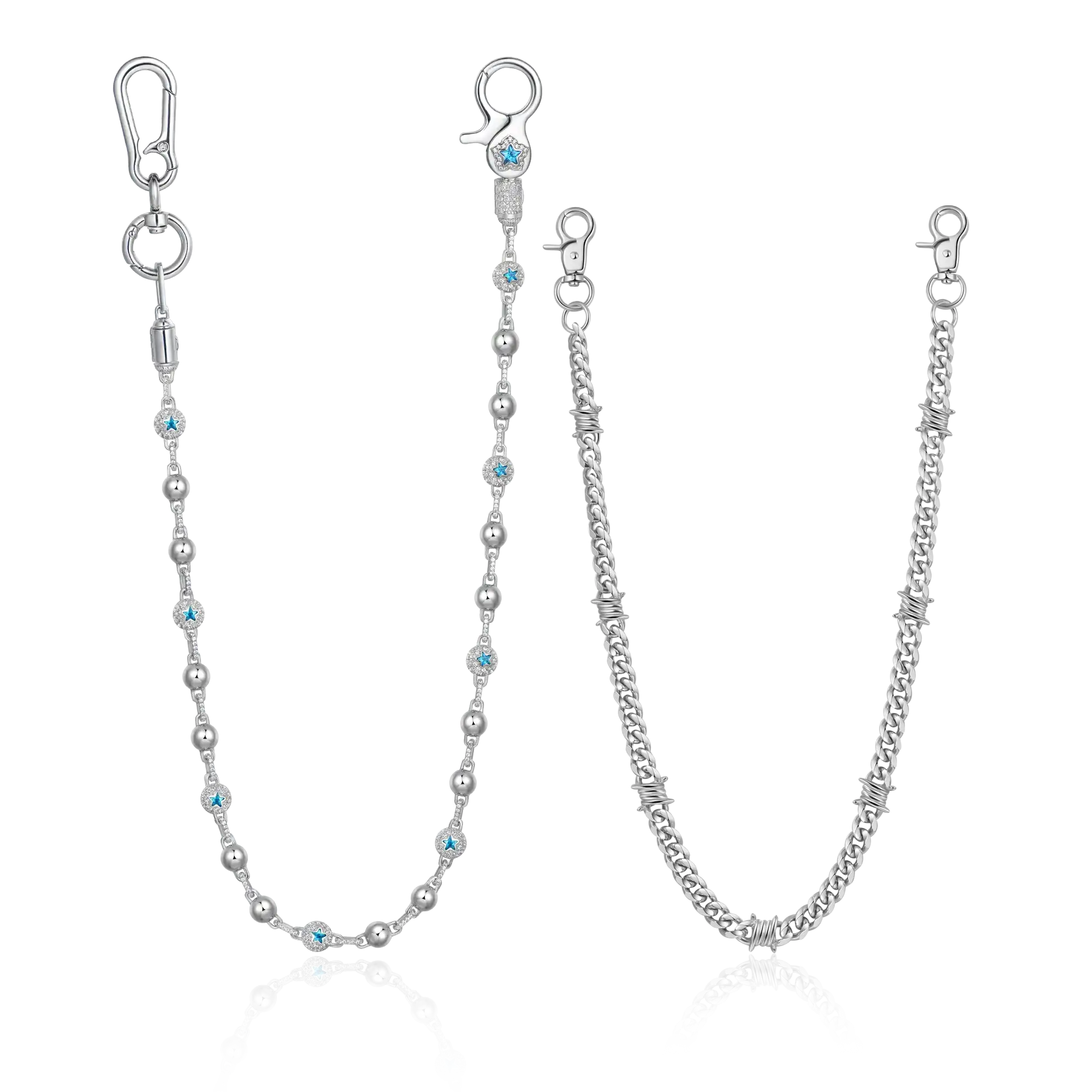 LaFlare Ball & Thorned Cuban Wallet Chain Bundle - Image 7