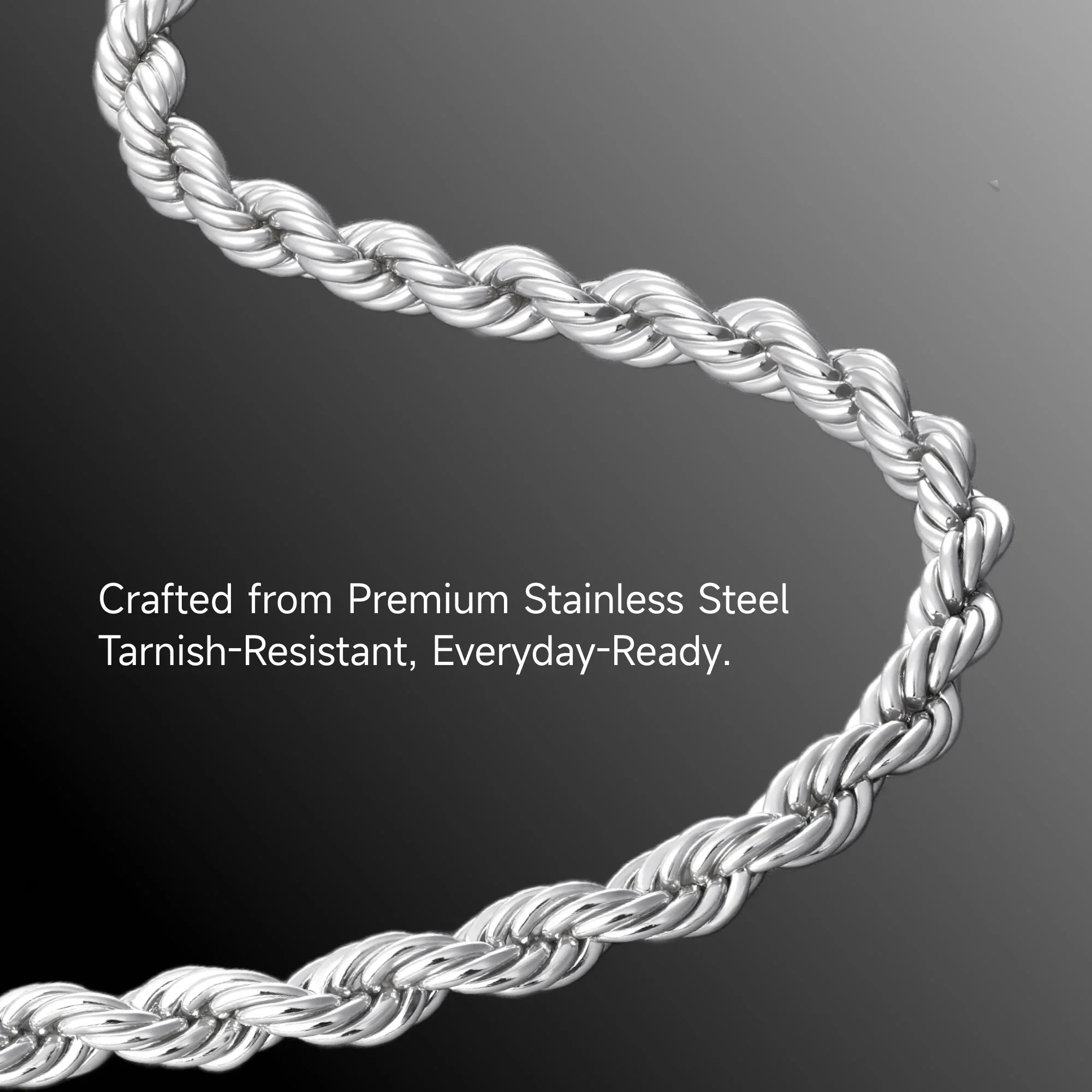 Layered Rope & Cuban Chain Set - Image 8