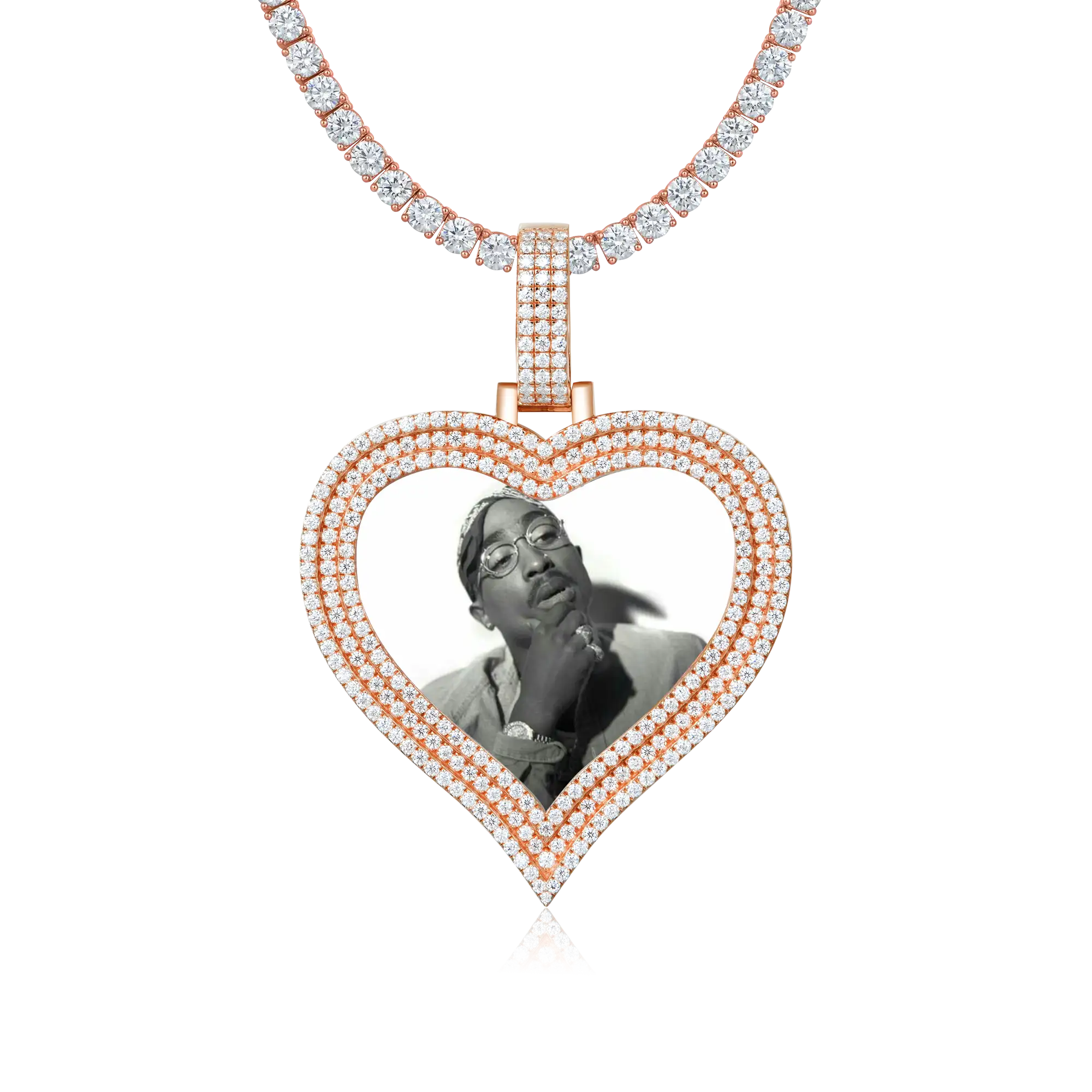 Love Photo Frame Pendant - 51mm - Image 3