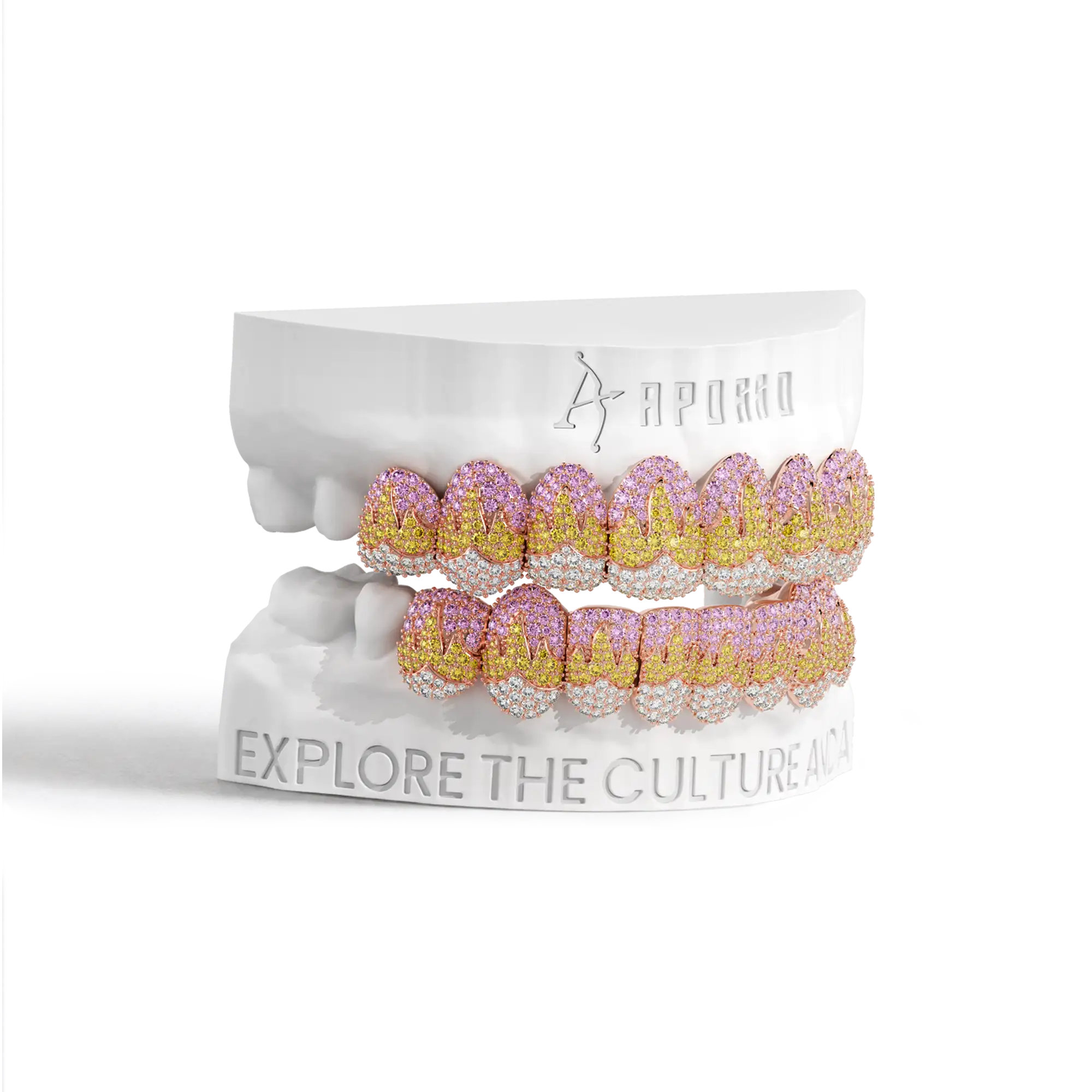 Custom Melting Color Flame Pave Grillz - Image 11