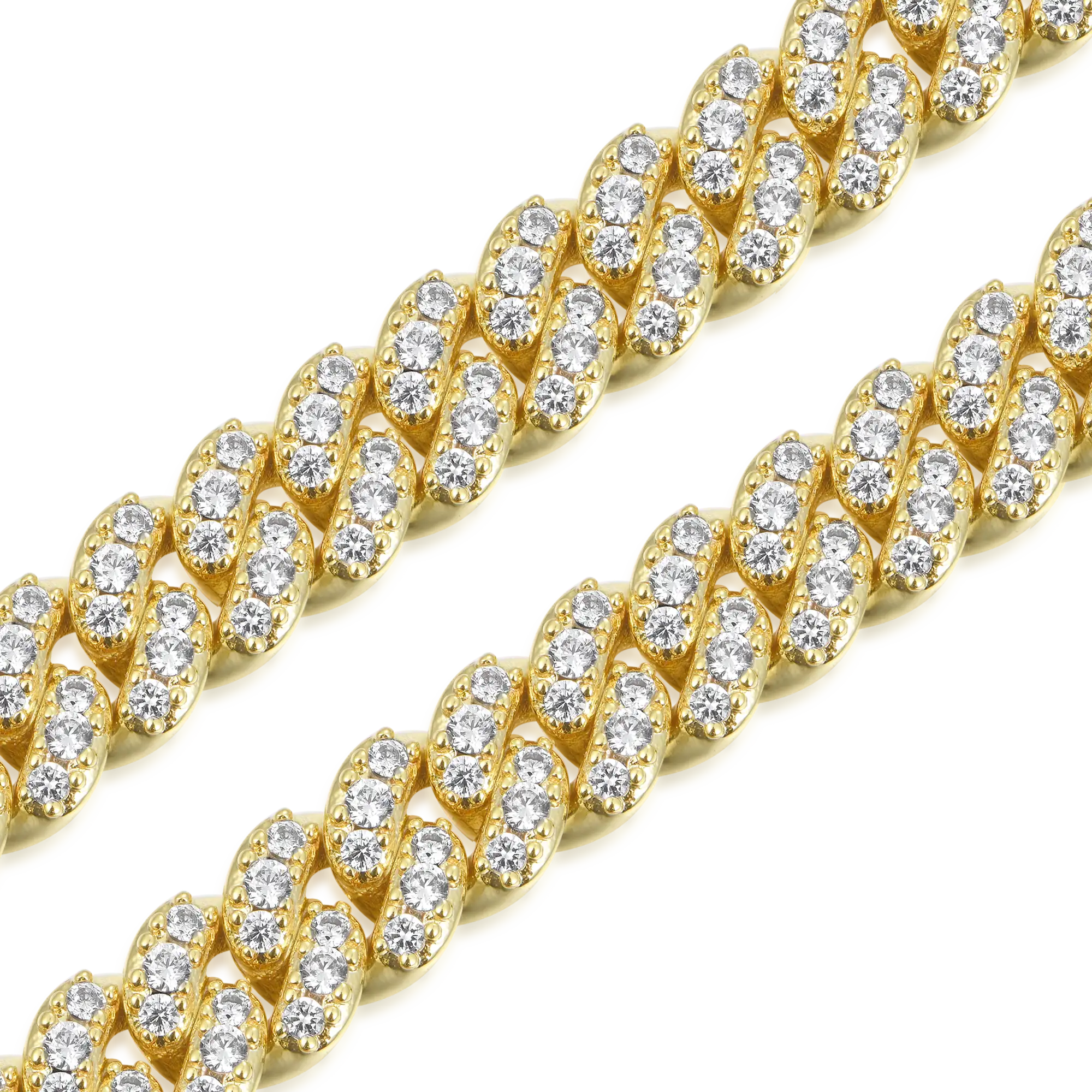Moissanite Round Cut Cuban Link Bracelet - 6mm - Image 4