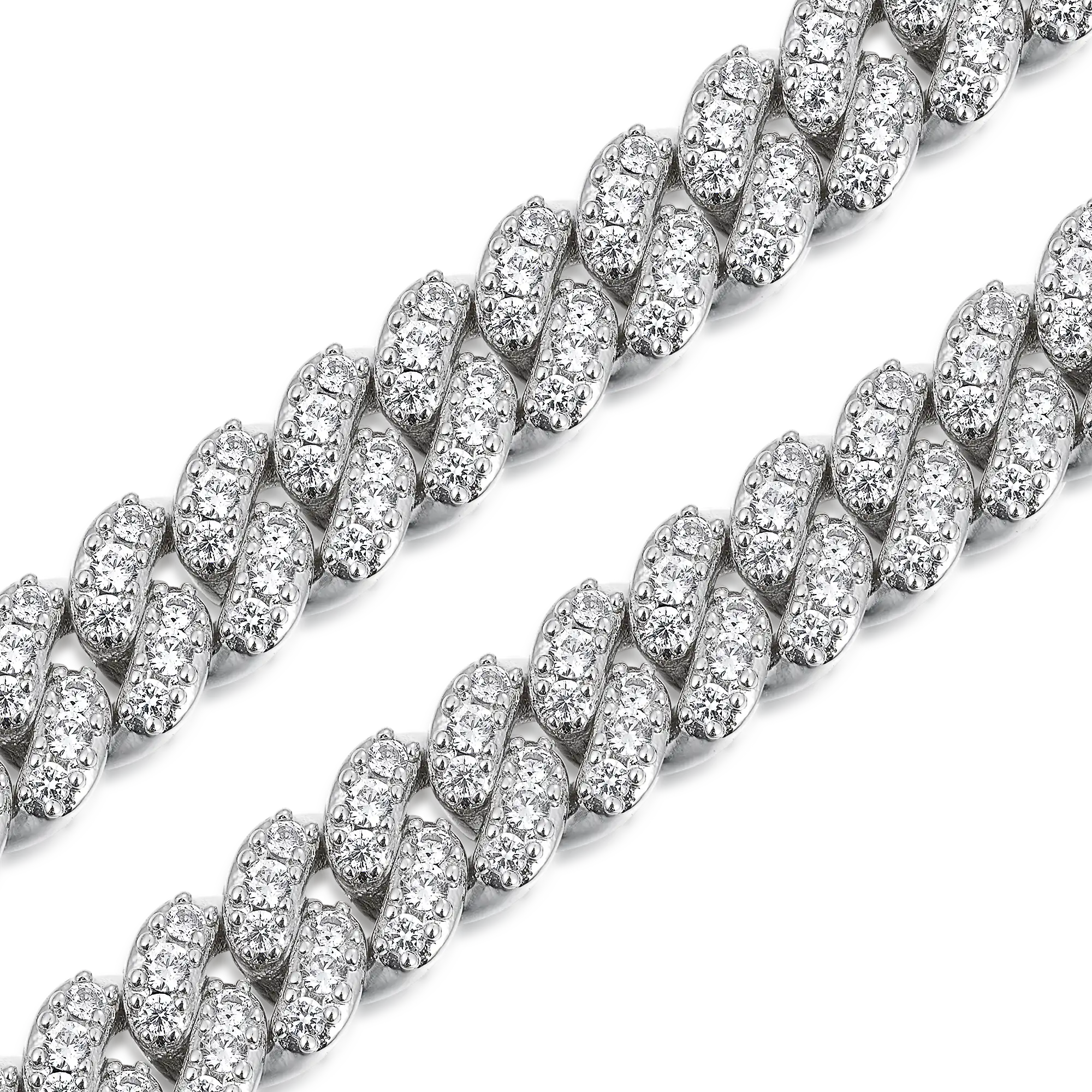 Moissanite Round Cut Cuban Link Bracelet - 6mm - Image 8