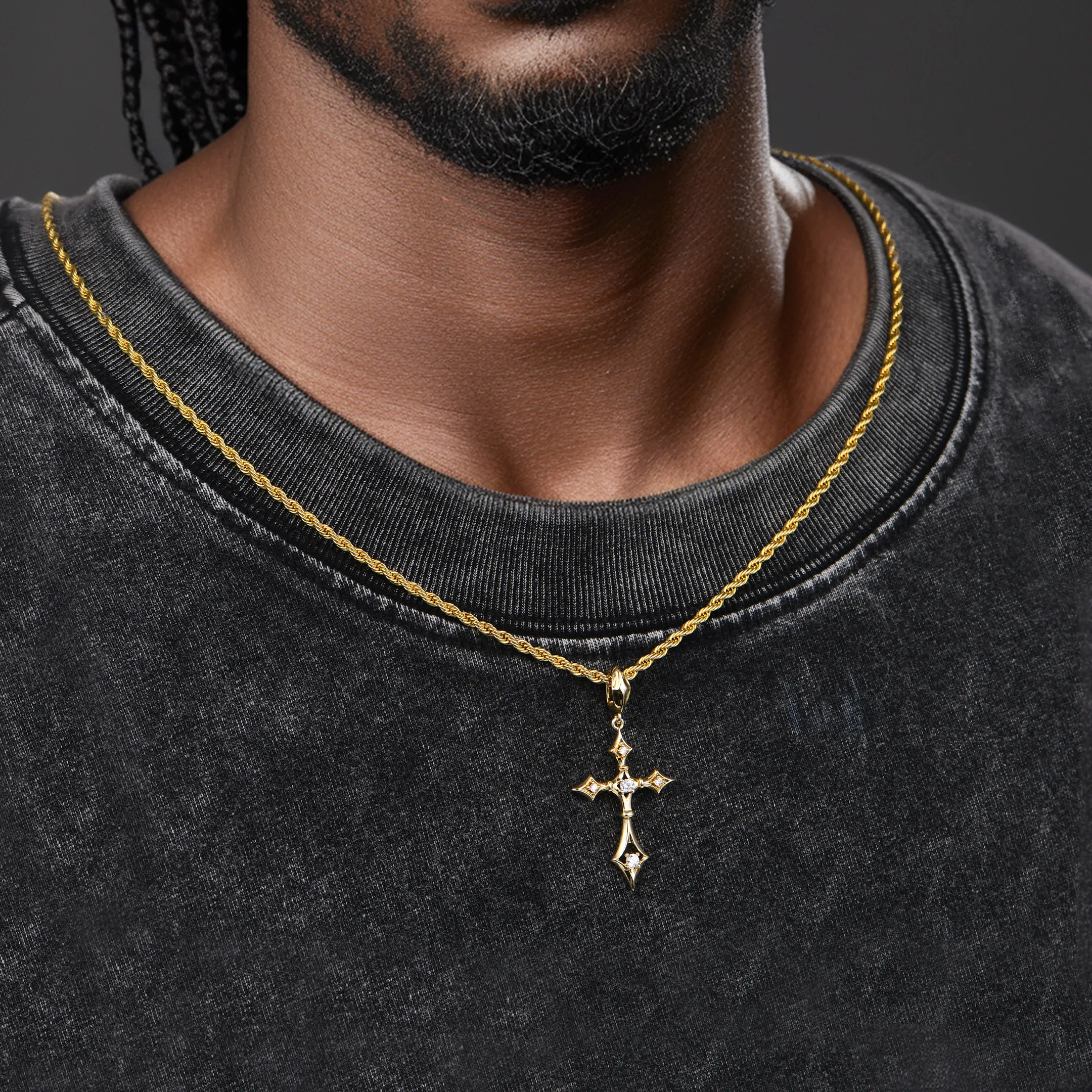 Modern Essentials Sanctum Cross Pendant & Chain Set