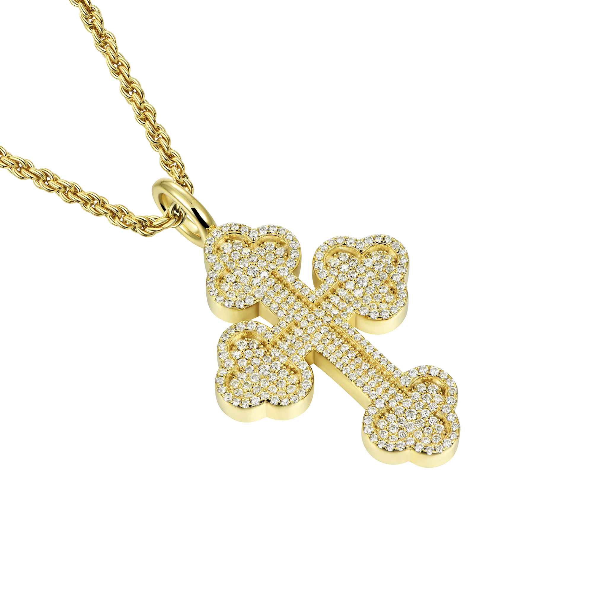 Double-Layered Bottoni Cross Pendant - Image 11