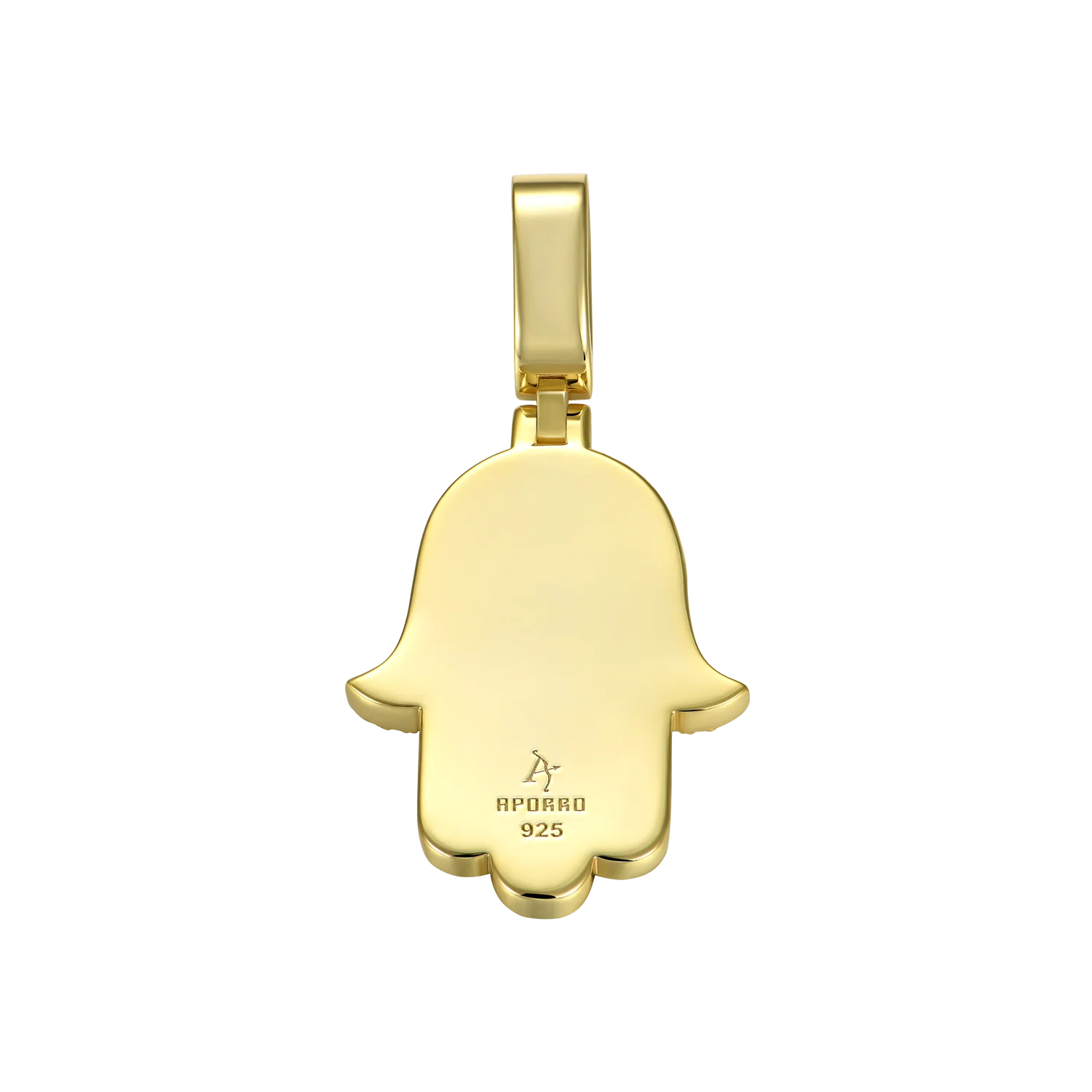Moissanite Double-Layered Hamsa Pendant - Image 7